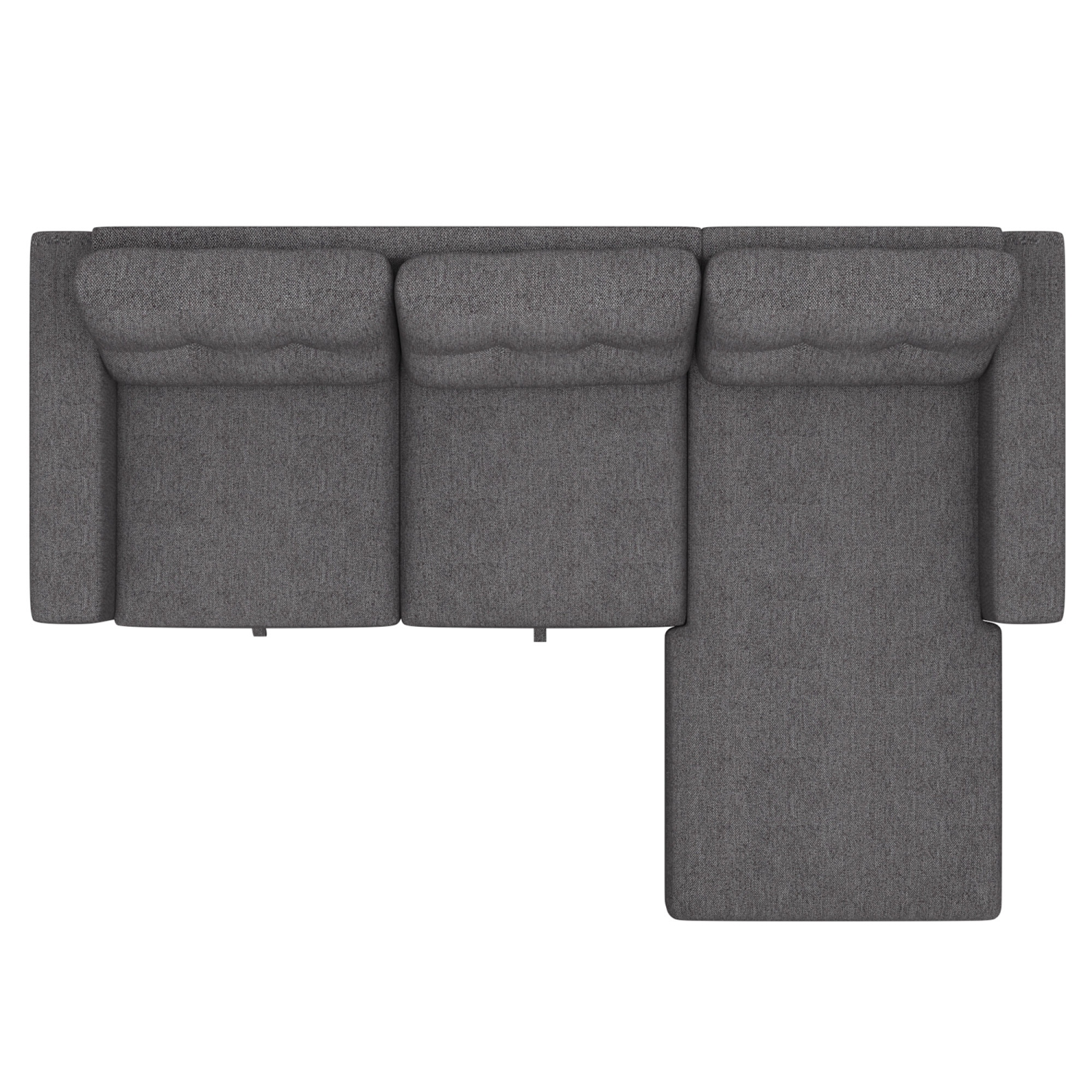 Canapé modulaire meubles VIVA Lifestyle avec LIT et RANGEMENT, 93.25 po - ANTHRACITE