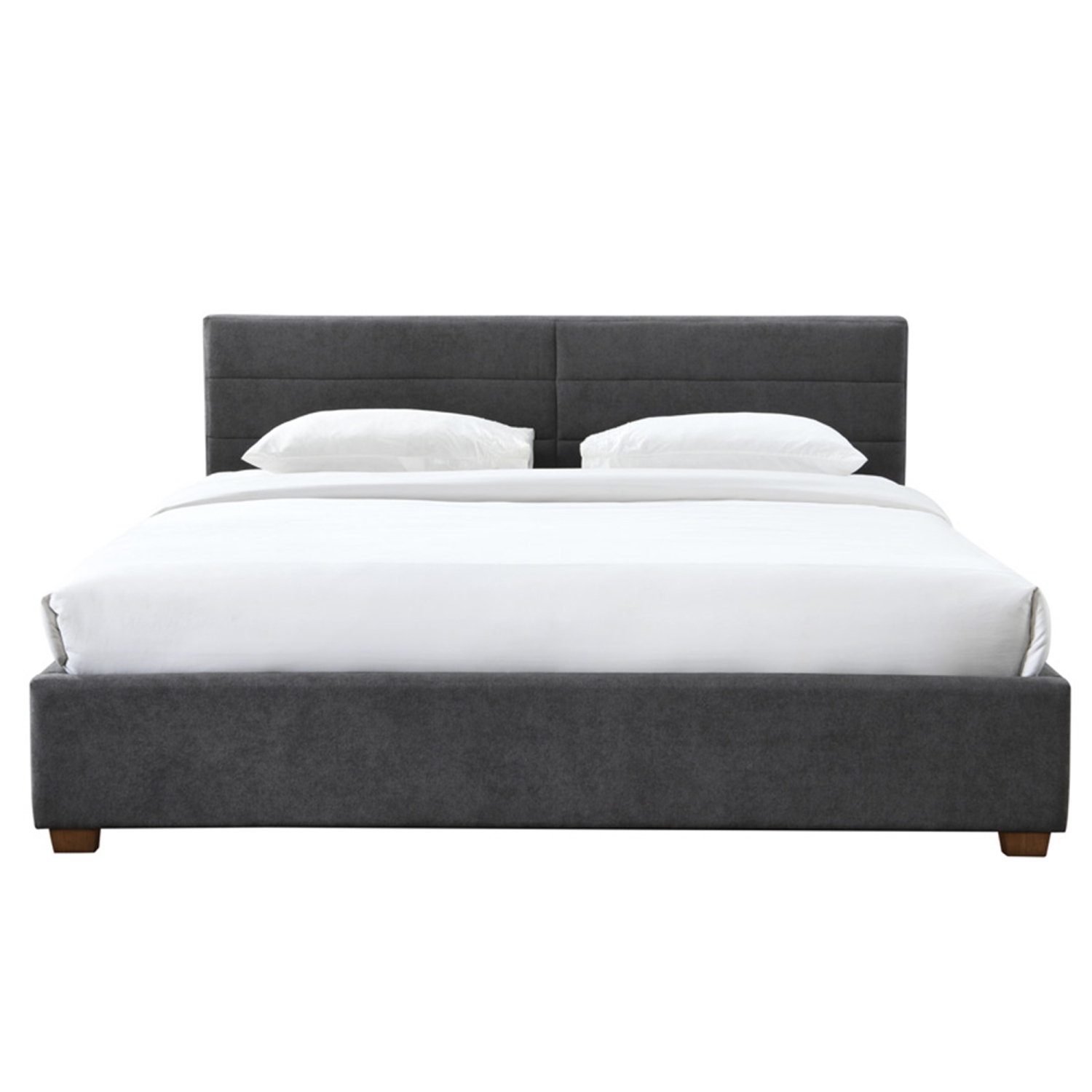 Viva Lifestyle Furiture 78" KING PLATFORM BED W/DRAWERS - CHARCOAL