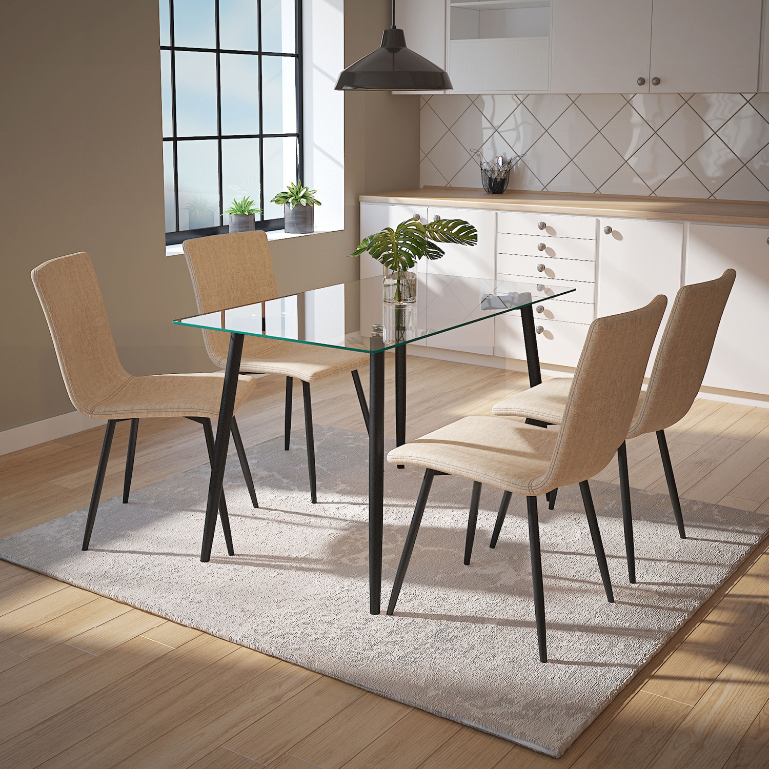 Viva Lifestyle Furiture RECTANGULAR DINING TABLE - BLACK