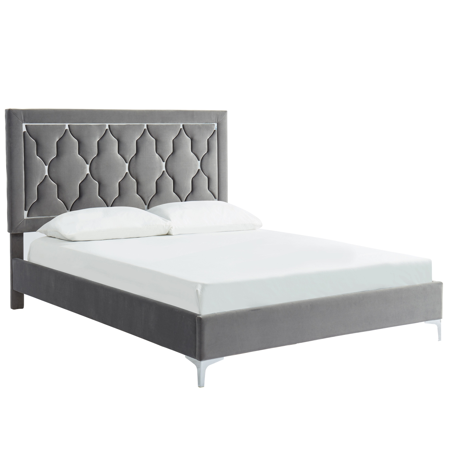 Viva Lifestyle Furiture 60" QUEEN PLATFORM BED - GREY