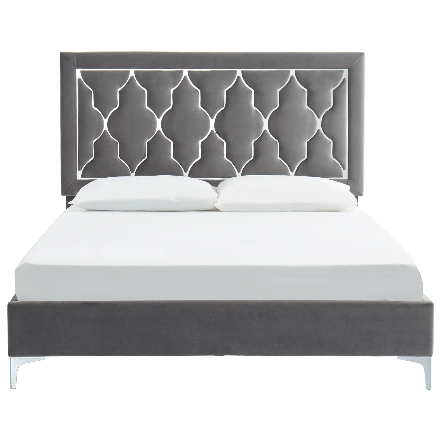 Viva Lifestyle Furiture 60" QUEEN PLATFORM BED - GREY