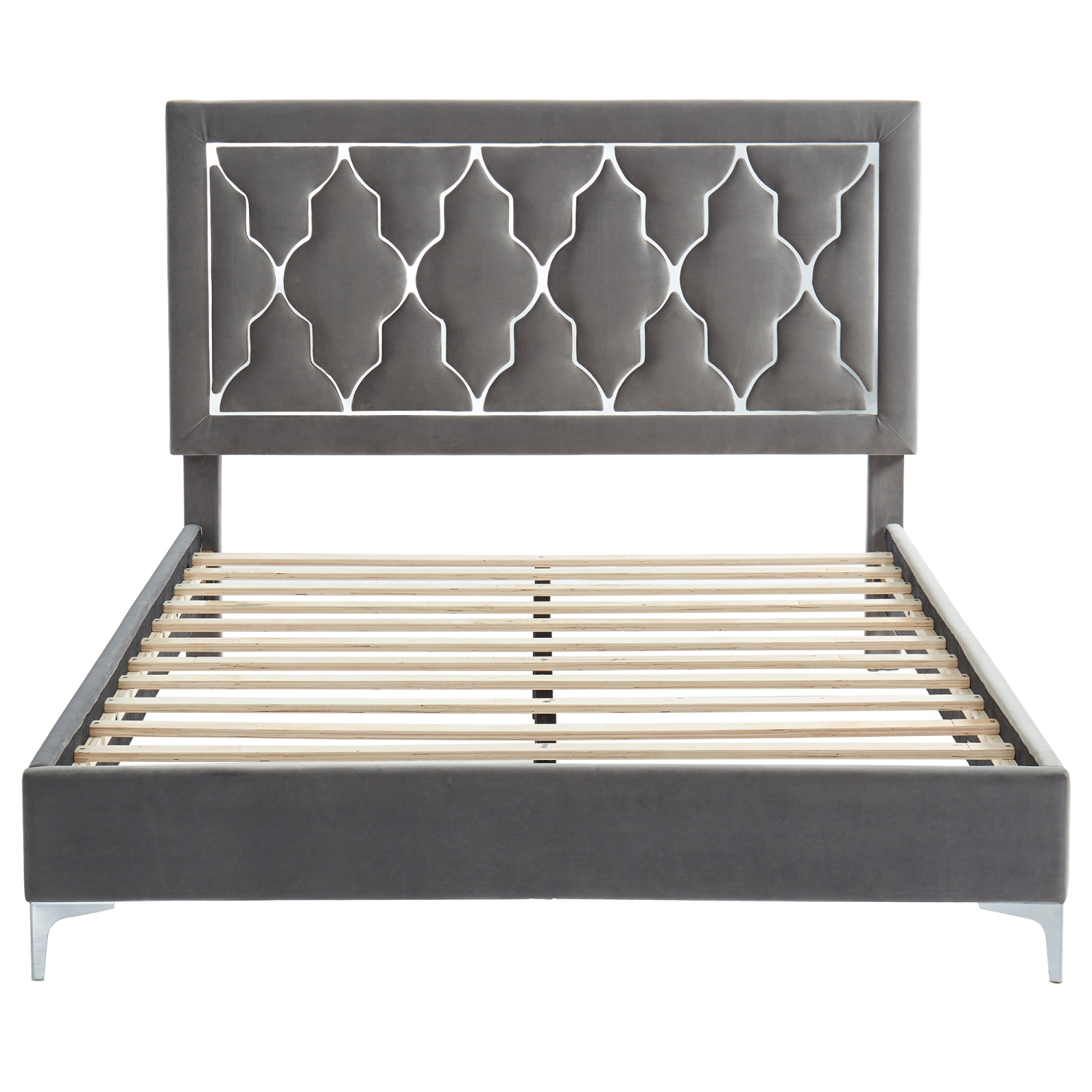 Viva Lifestyle Furiture 60" QUEEN PLATFORM BED - GREY