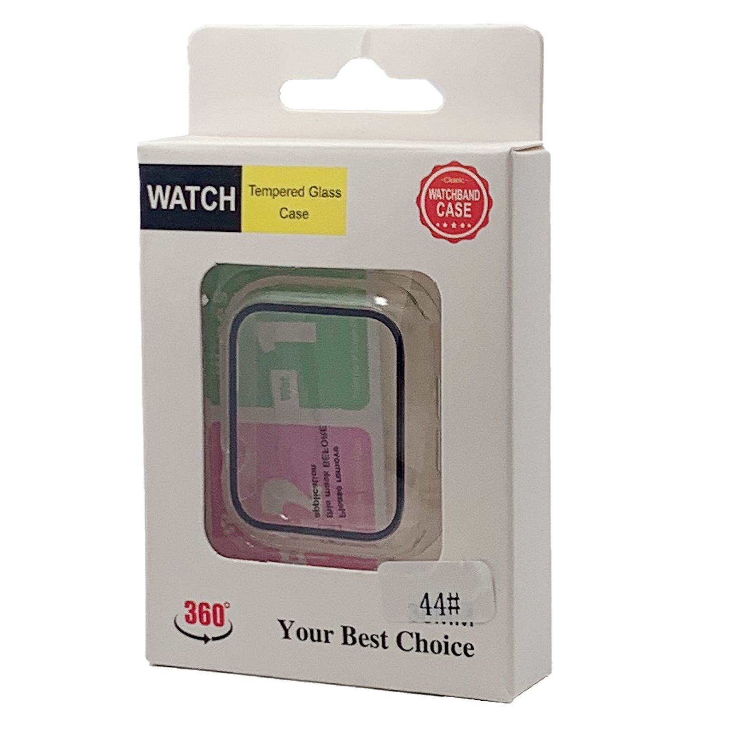 Apple Watch Series 4/5 avec boîtier de 40 mm et protecteur d’écran en verre trempé