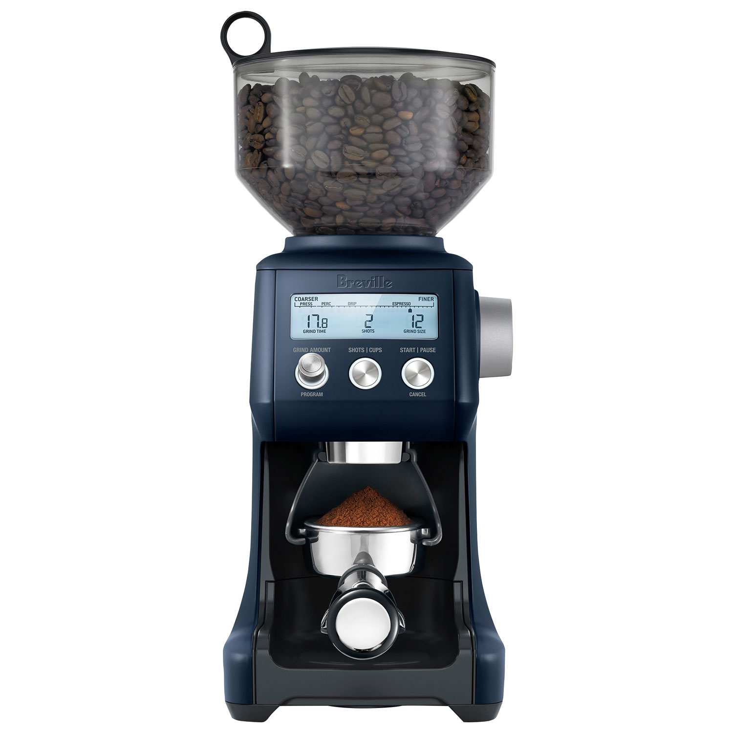 Breville Smart Grinder Pro Burr Coffee Grinder - Damson Blue