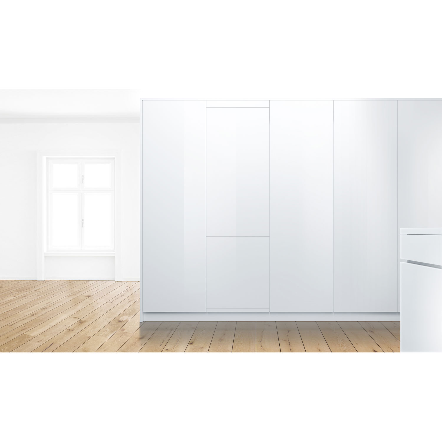 Bosch 24" 5.8 Cu. Ft. Bottom Freezer Refrigerator - Custom Panel