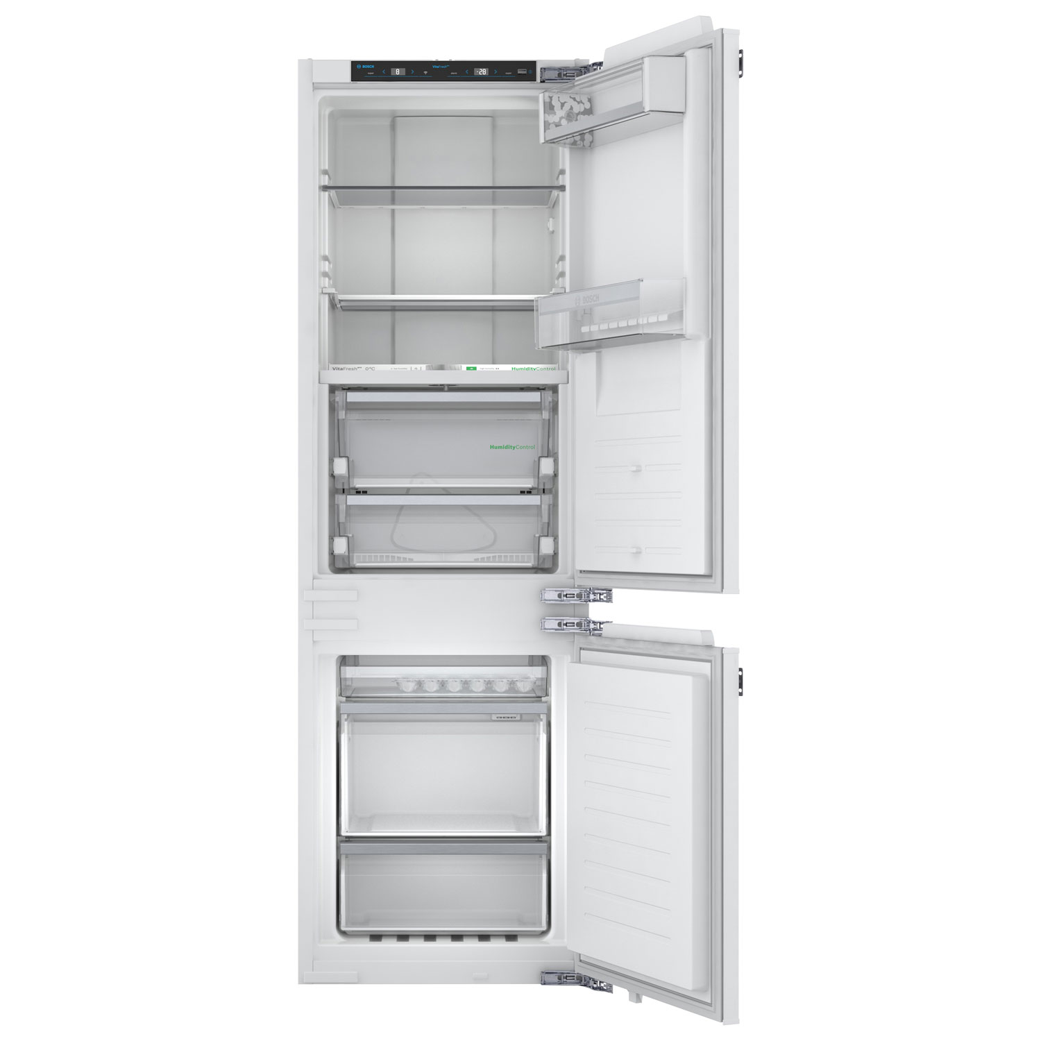 Bosch 24" 5.8 Cu. Ft. Bottom Freezer Refrigerator - Custom Panel