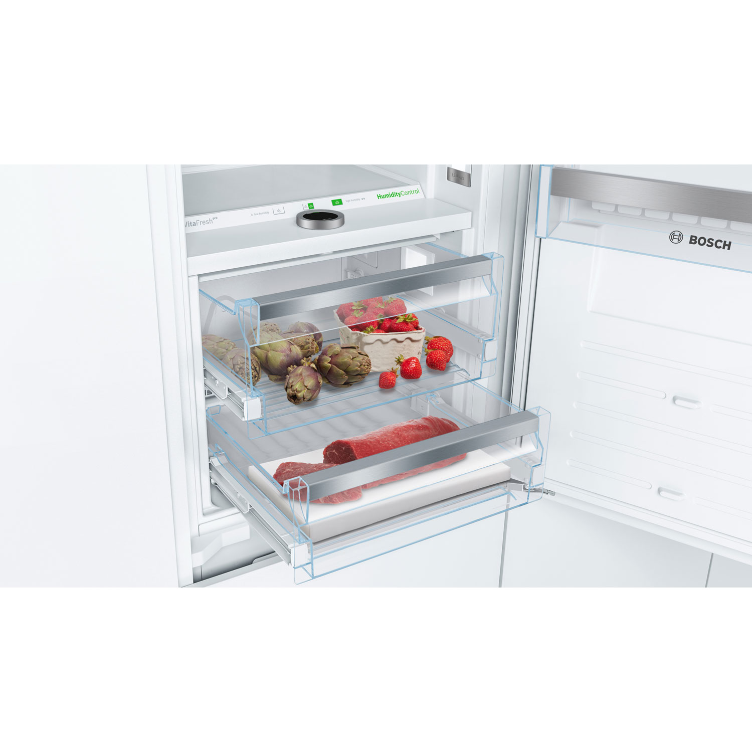 Bosch 24" 5.8 Cu. Ft. Bottom Freezer Refrigerator - Custom Panel