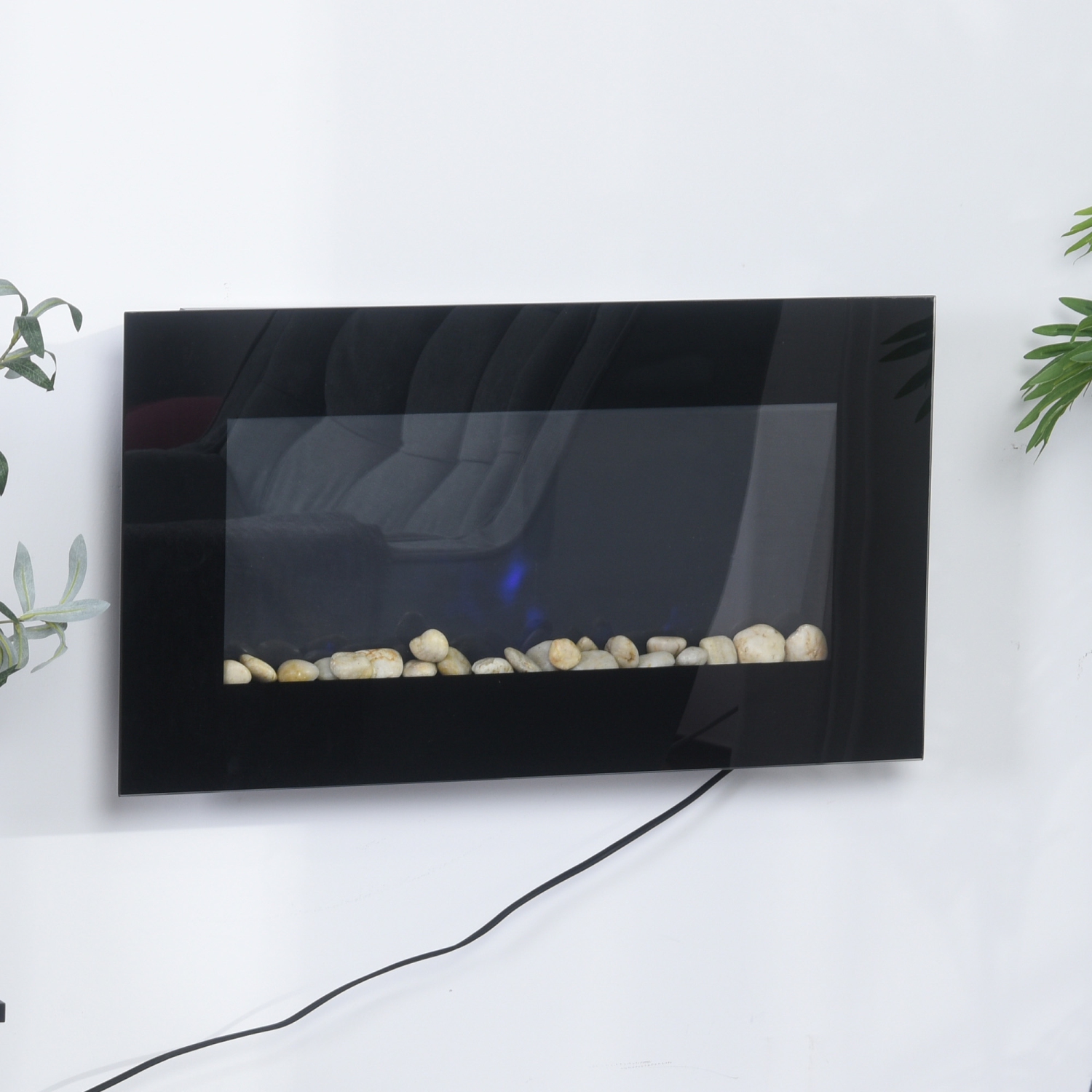 Chaufferette électrique avec foyer 1500 W de HOMCOM