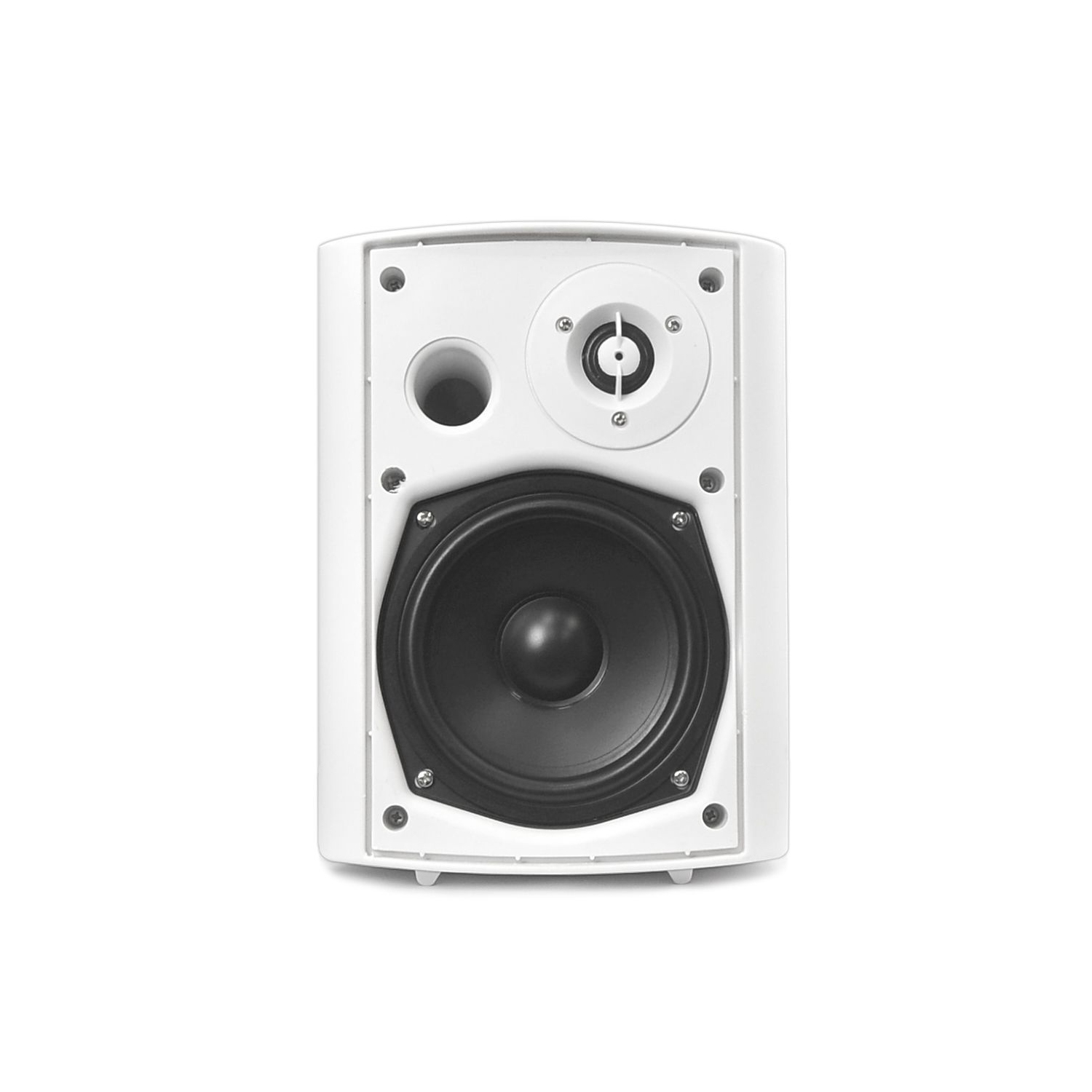 Pyle – paire de haut-parleurs Bluetooth 5.25 po pour la maison, IP44 étanche, blanc