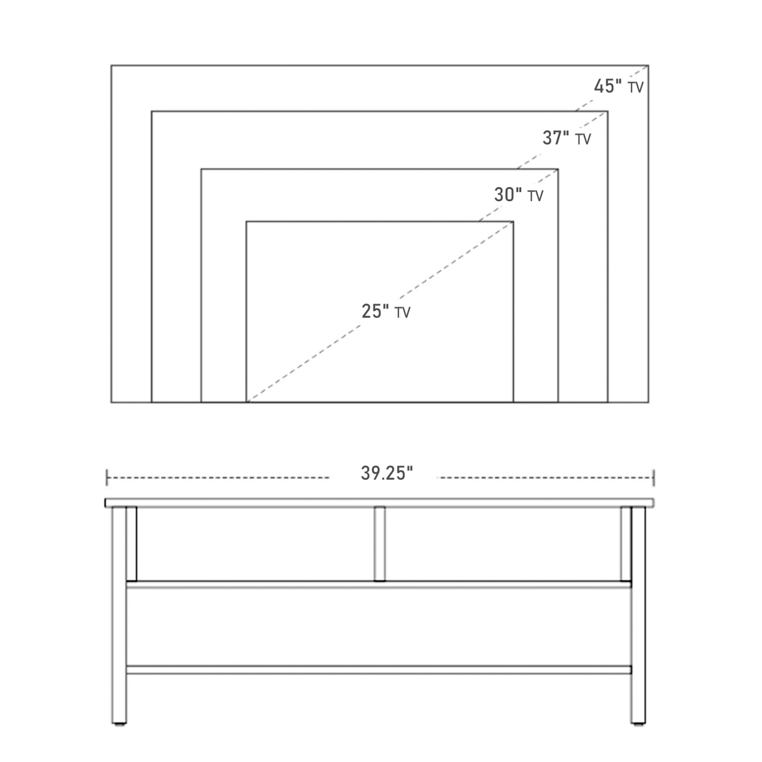 Meuble industriel de HOMCOM pour téléviseur à écran plat de 45 po ou moins, centre de divertissement pour salon, chambre, brun rustique