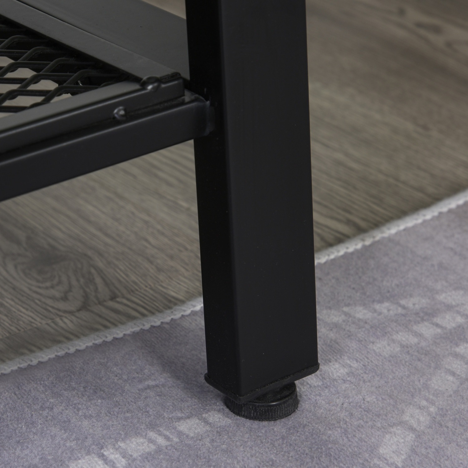 Meuble industriel de HOMCOM pour téléviseur à écran plat de 45 po ou moins, centre de divertissement pour salon, chambre, brun rustique