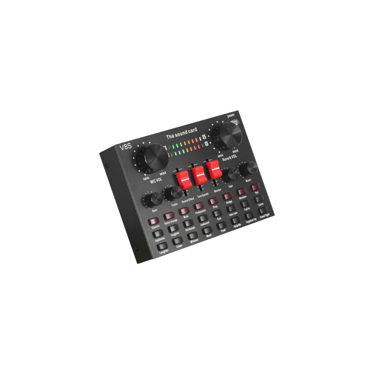 axGear V8S Sound Card for Broadcast Livestream Mobile Phone Microphone External