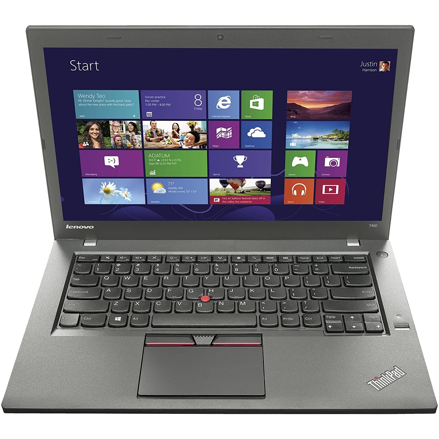 Refurbished - Lenovo ThinkPad T450 14.0" i5 5th Gen (i5-5300U) | 8GB RAM DDR3 | 512 GB SSD | Windows 10 Pro