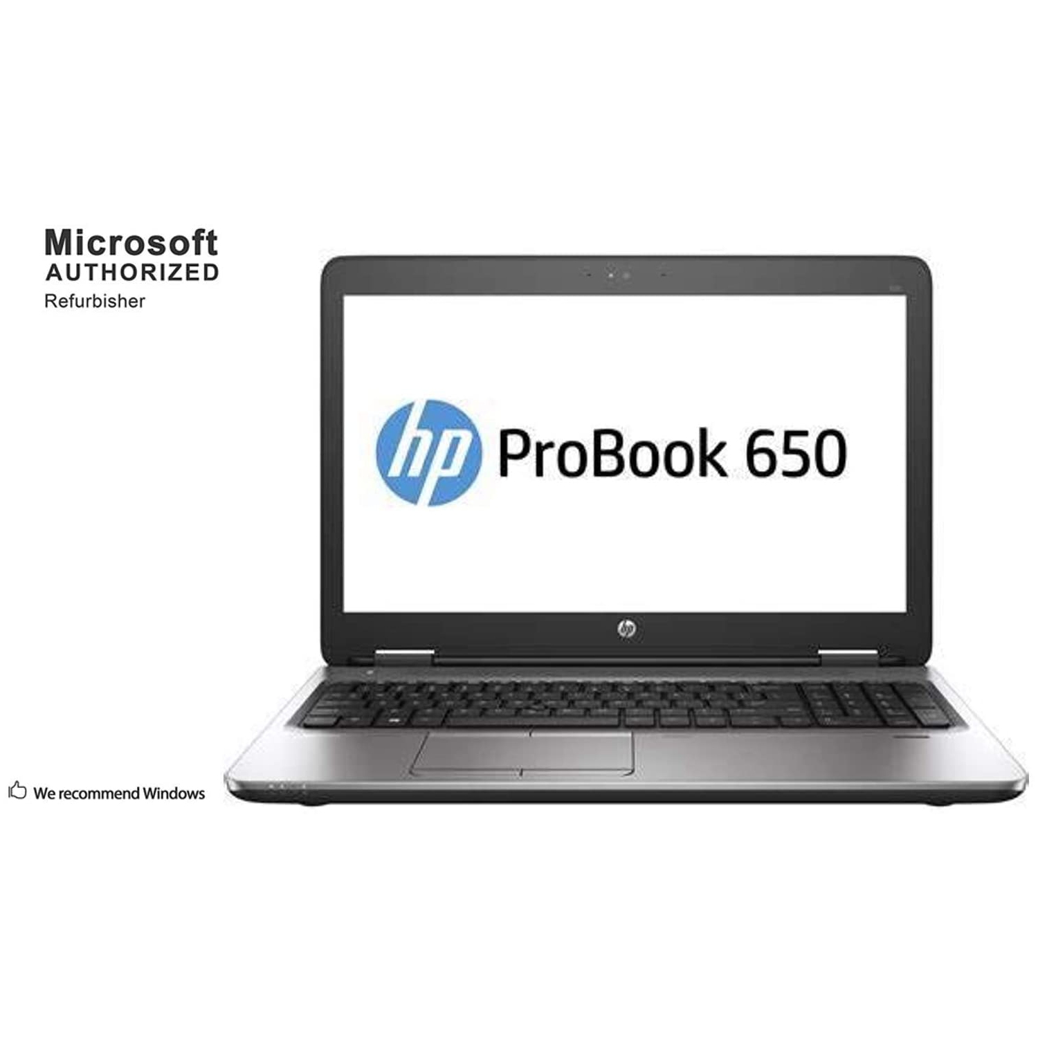 HP ProBook 650 G2 15.6" Laptop - Intel Core i5 6th Gen (i5-6300U) | 8GB RAM DDR3 | 256GB SSD | Windows 10 Pro - Refurbished