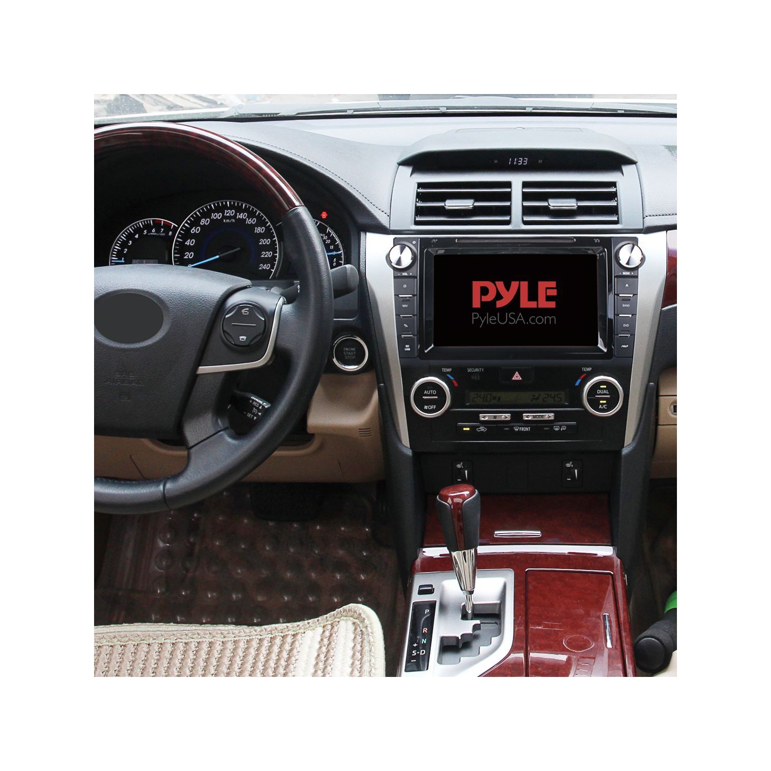 Pyle – récepteur stéréo Toyota Camry 2012, écran tactile HD 8 po, Bluetooth v2.0