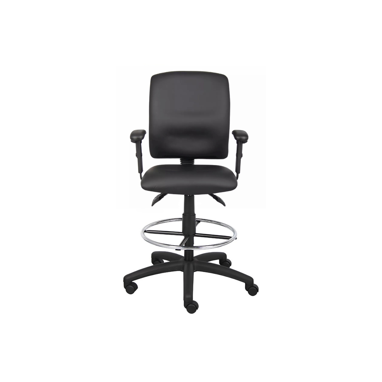 Nicer Furniture® chaise rédaction cuir multi-fonctions avec T-bras, ergonomique Tabouret-Noir rédaction cuirette Projet président