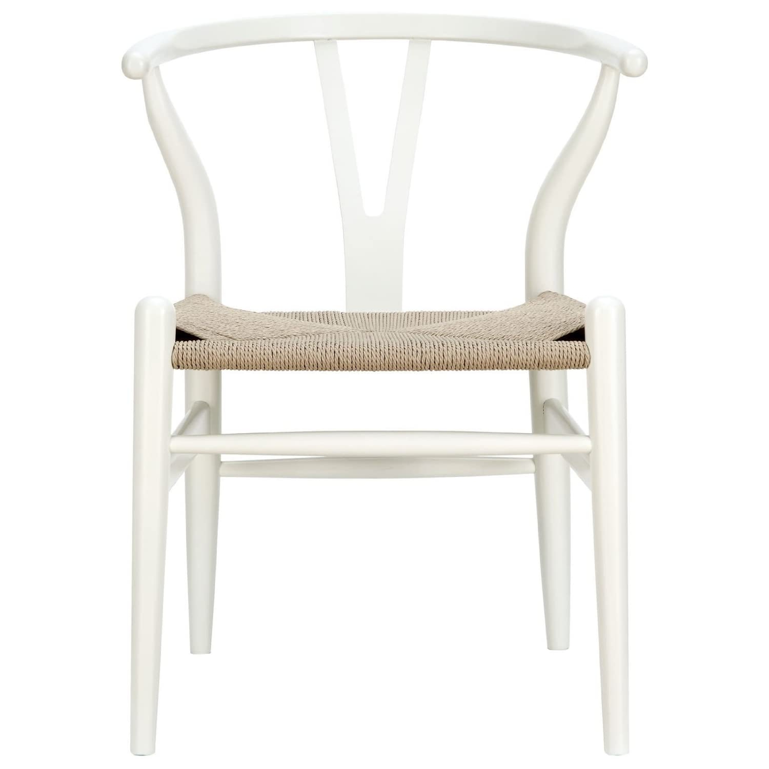 Nicer Furniture® Set of 2 Replica Hans Wegner Wishbone Chair in White