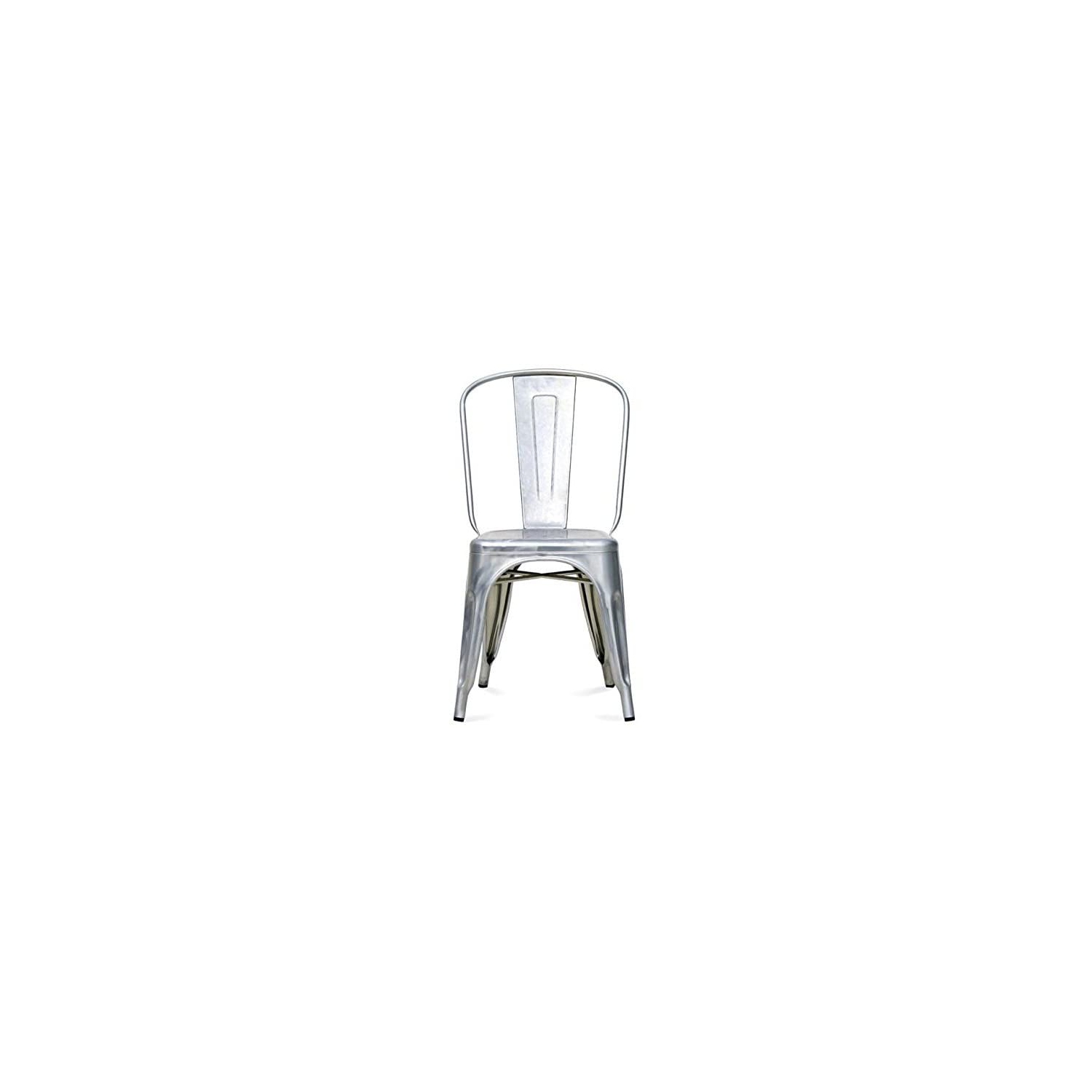 Nicer Furniture 1-Stackable Industrial Chic Xavier Pauchard Tolix A Style Dining Chair--Stacking Metal Chair-Gunmetal