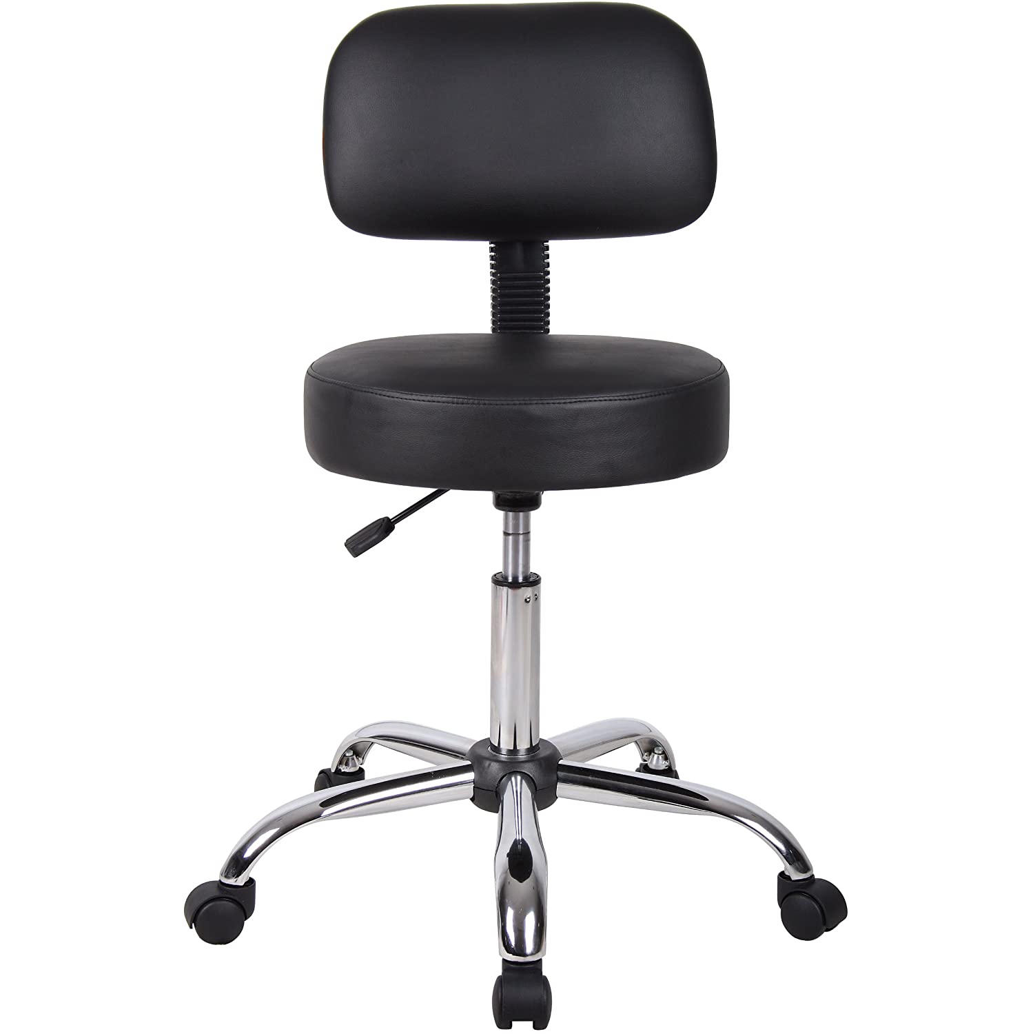 Nicer Furniture Medical Drafting Chair Salon Stool with Back Cushion Tattoo Hydraulic Chair," Black"