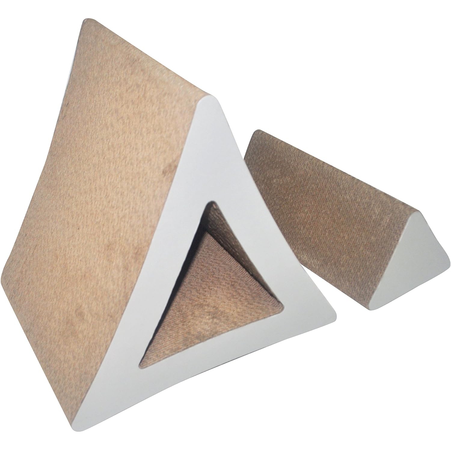 Plus petit grattoir à chat triangle moderne de plus de taille moyenne de plus de Nicer Furniture®