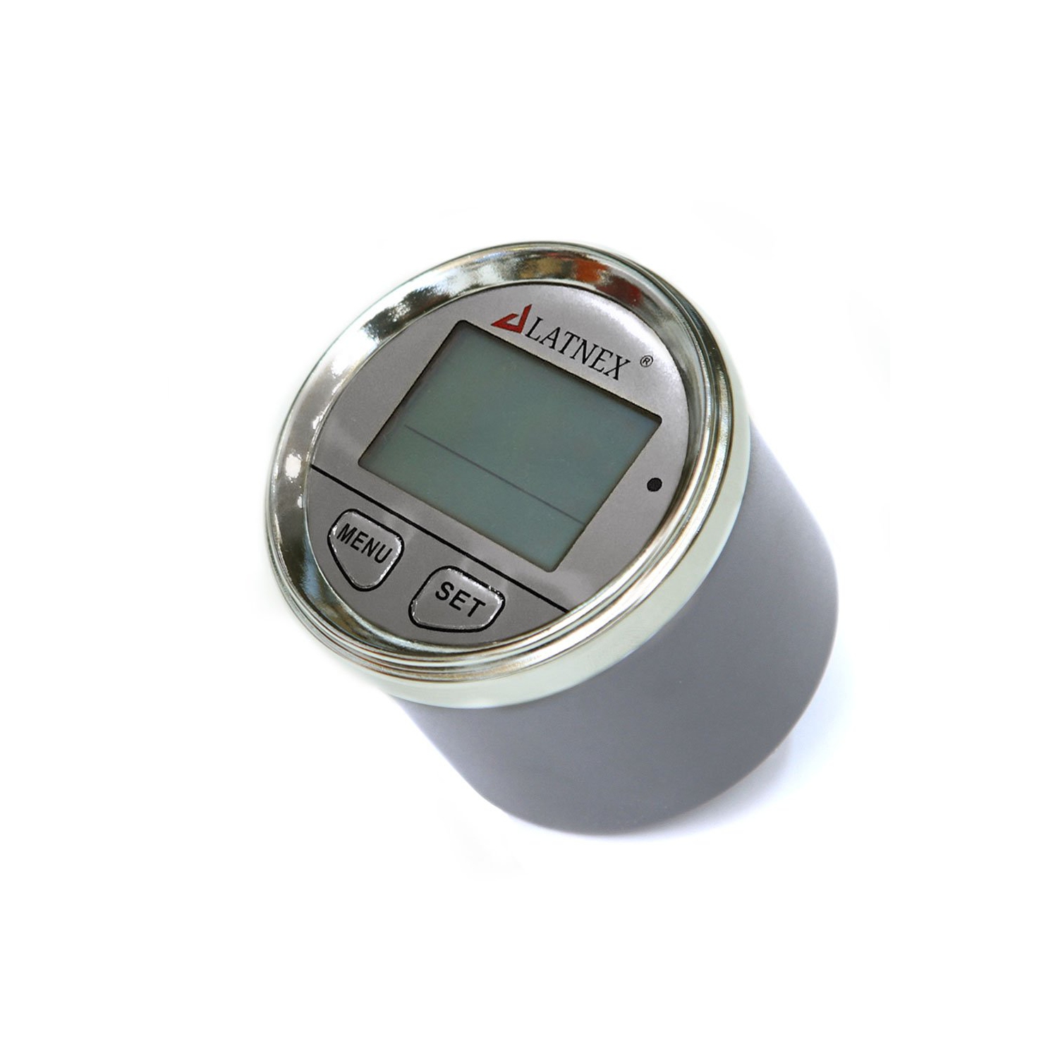 Compteur de vitesse numérique étanche avec GPS de LATNEX, 3 couleurs de rétroéclairage et compteur journalier à écran de réaffichage - Argenté