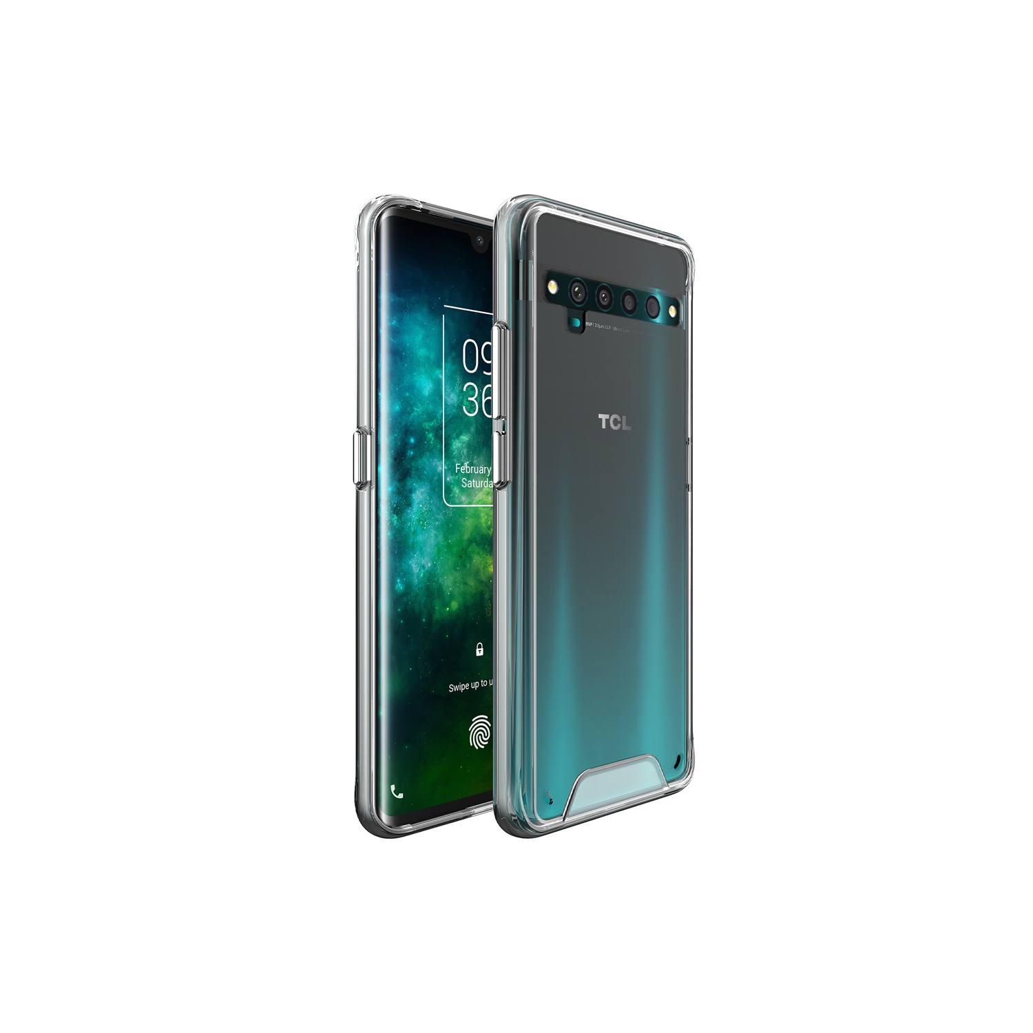 【CSmart】 Ultra Thin Soft TPU Silicone Jelly Bumper Back Cover Case for TCL 10 Pro, Transparent Clear