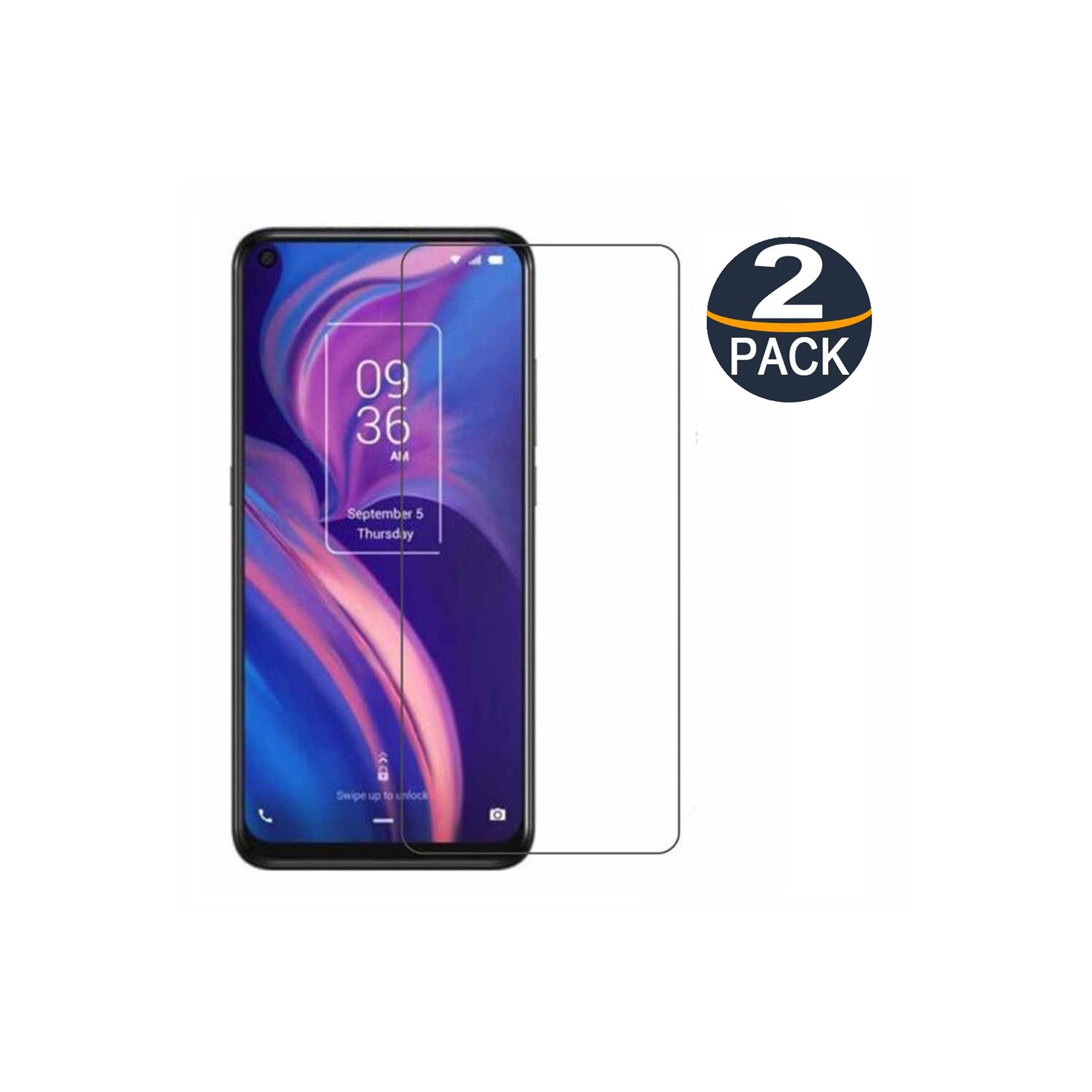 【2 Packs】 CSmart Premium Tempered Glass Screen Protector for TCL 10 Pro, Case Friendly & Bubble Free