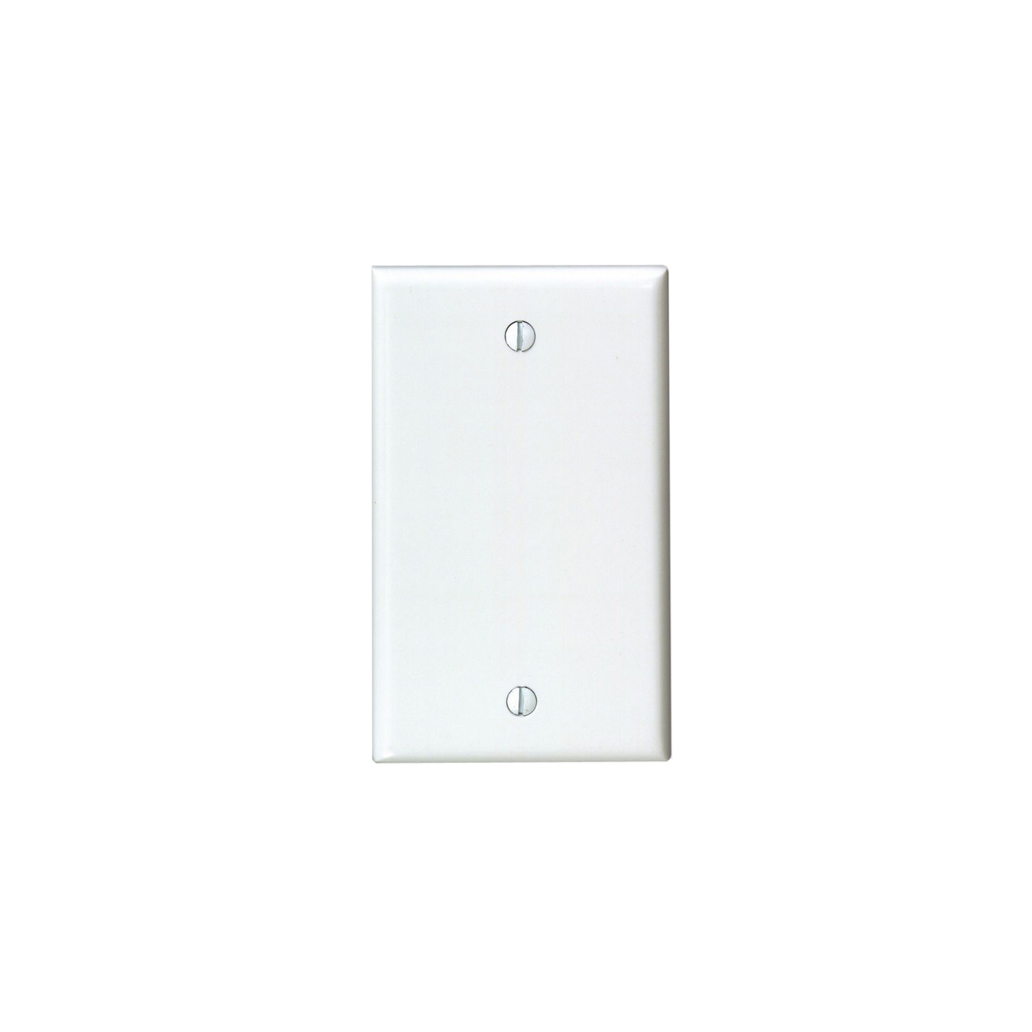 axGear Plaque murale blanc simple blanc sans couvercle de sortie de l'appareil Plaque frontale estampée