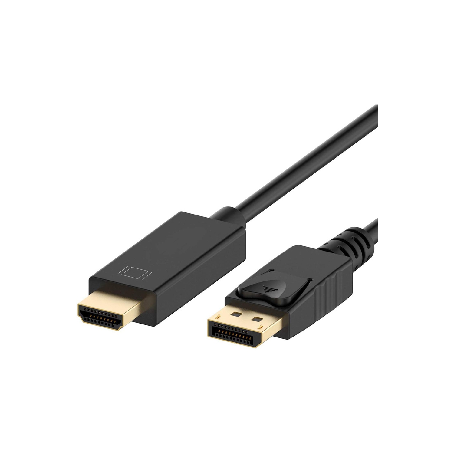 AxGear – Câble DisplayPort vers HDMI Ultra HD 4K, 10 pi, convertisseur audio/vidéo 3D
