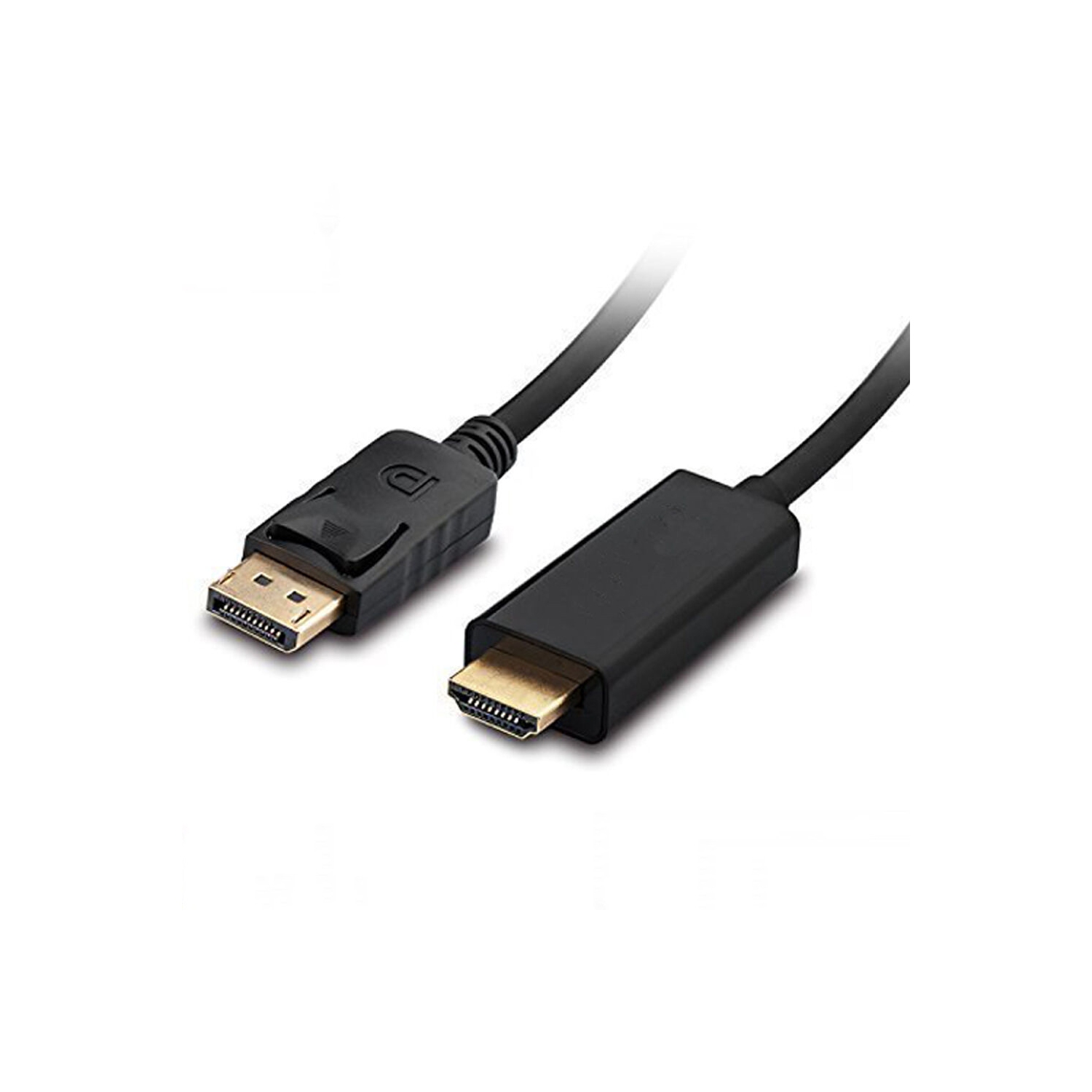 AxGear – Câble DisplayPort vers HDMI Ultra HD 4K, 10 pi, convertisseur audio/vidéo 3D