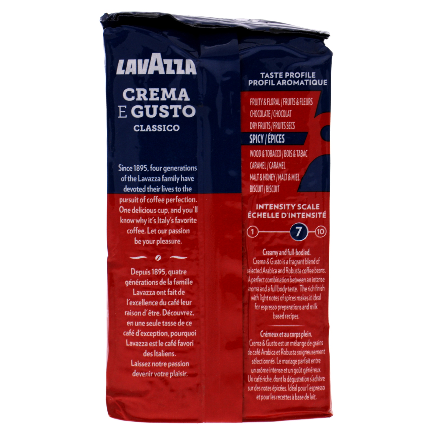 Crema e Gusto Classico Roast Ground Coffee by Lavazza for Unisex - 8.8 oz Coffee