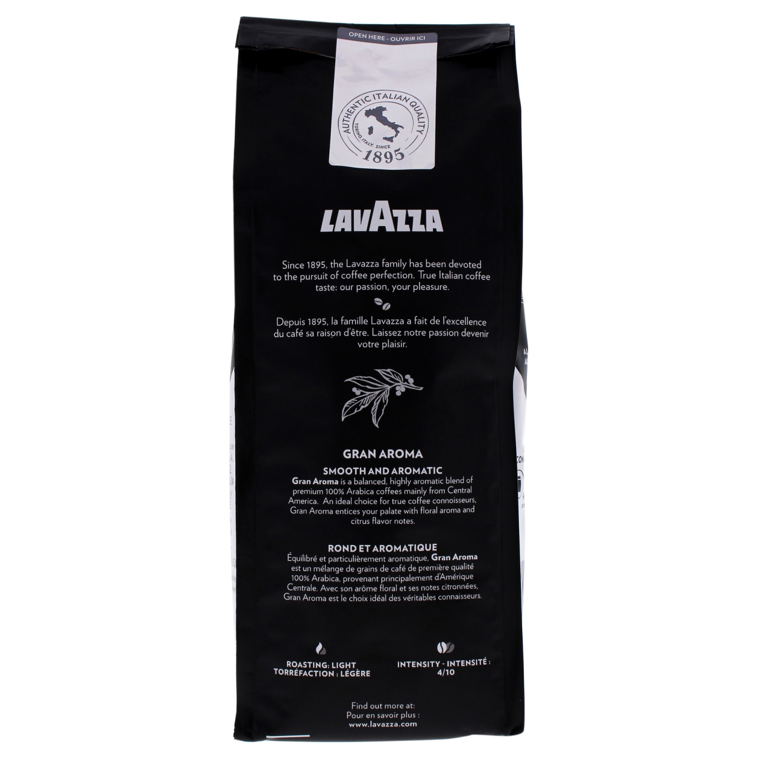 Café moulu Gran Aroma Medium Roast par Lavazza pour Unisexe - 12 oz de Café