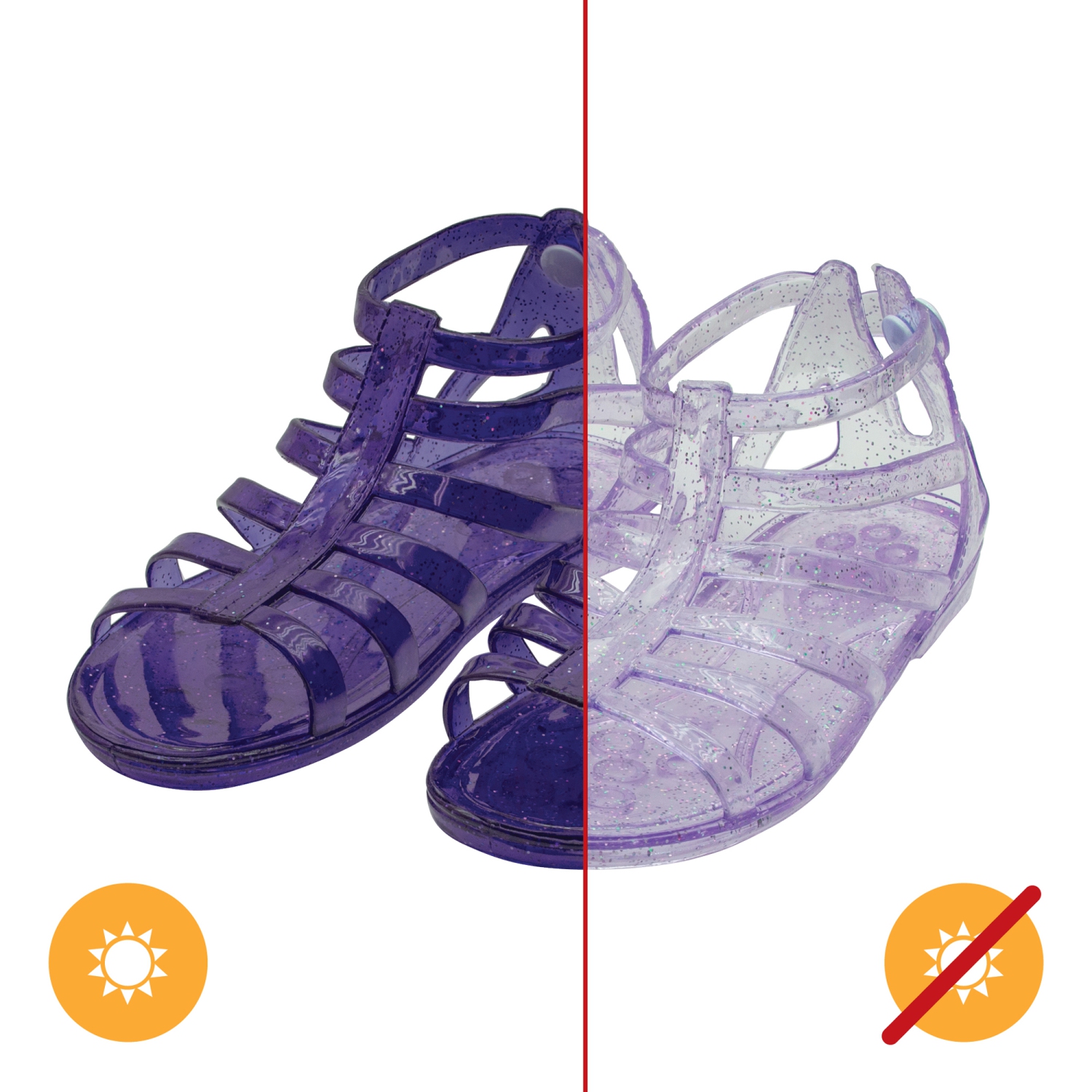 Gladiator Girl Jellies Sandal - 1 Purple by DelSol for Kids - 1 Pair Sandals