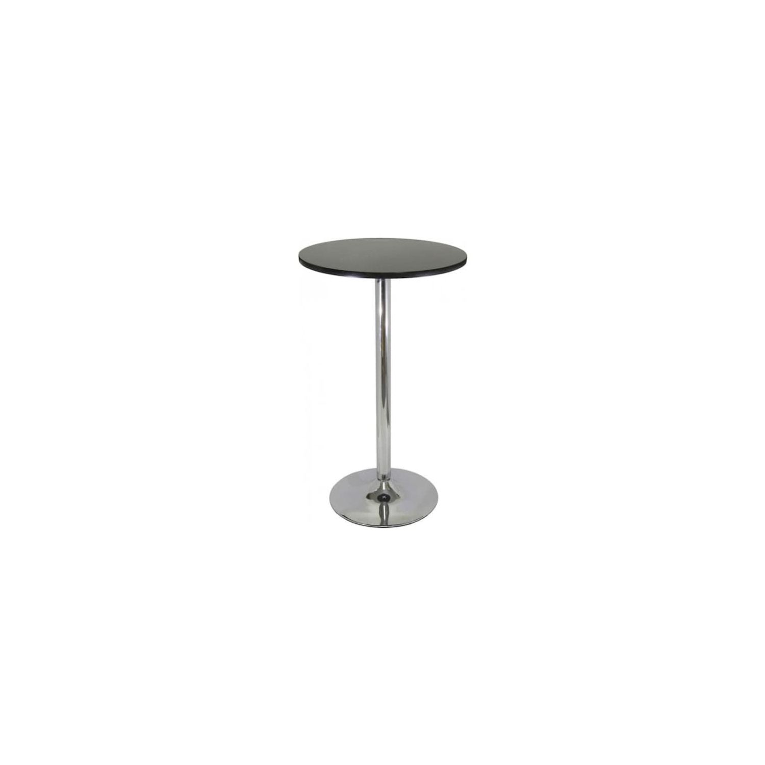 Nicer Furniture® Round Bar Table with Chrome Leg & Base