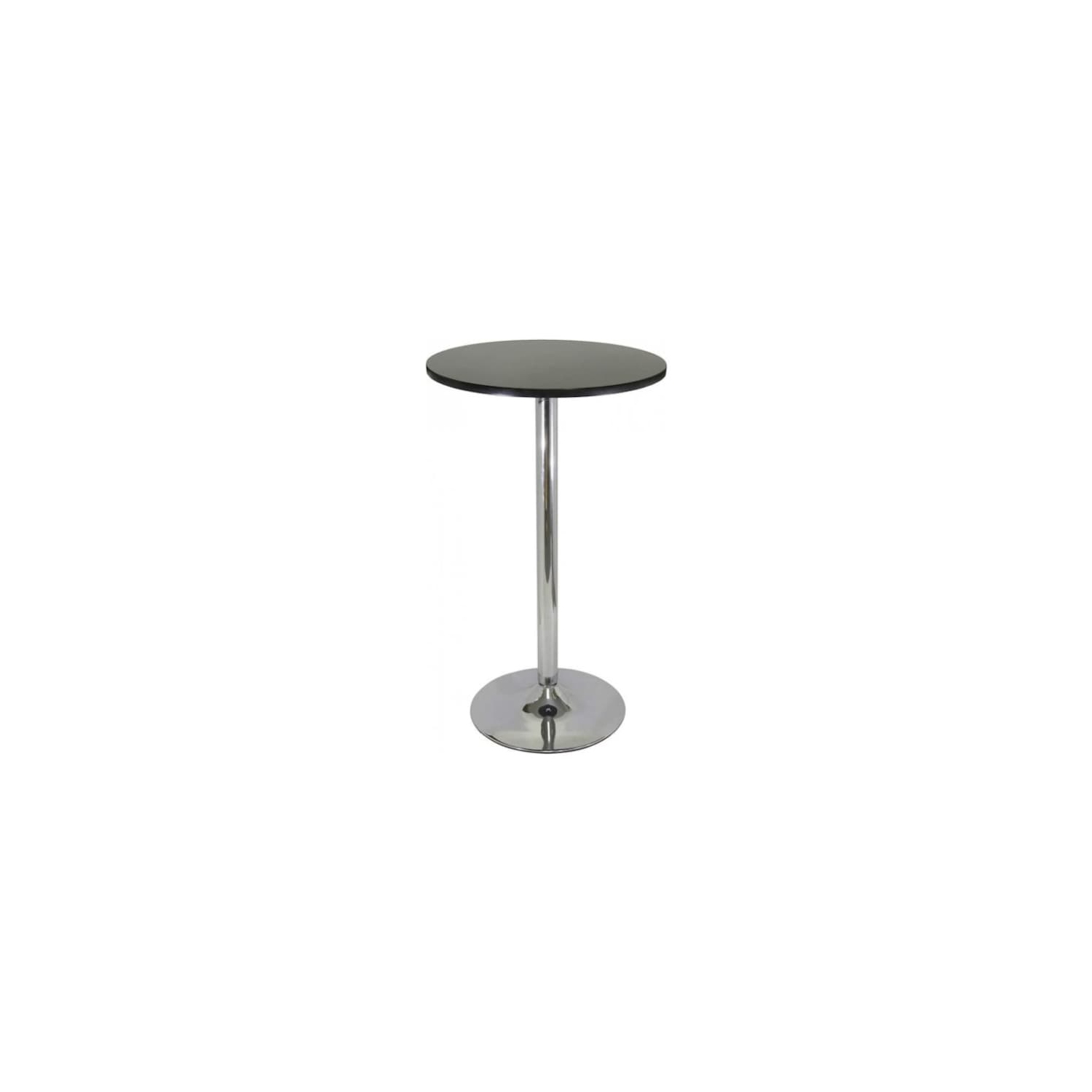 Nicer Furniture® Round Bar Table with Chrome Leg & Base