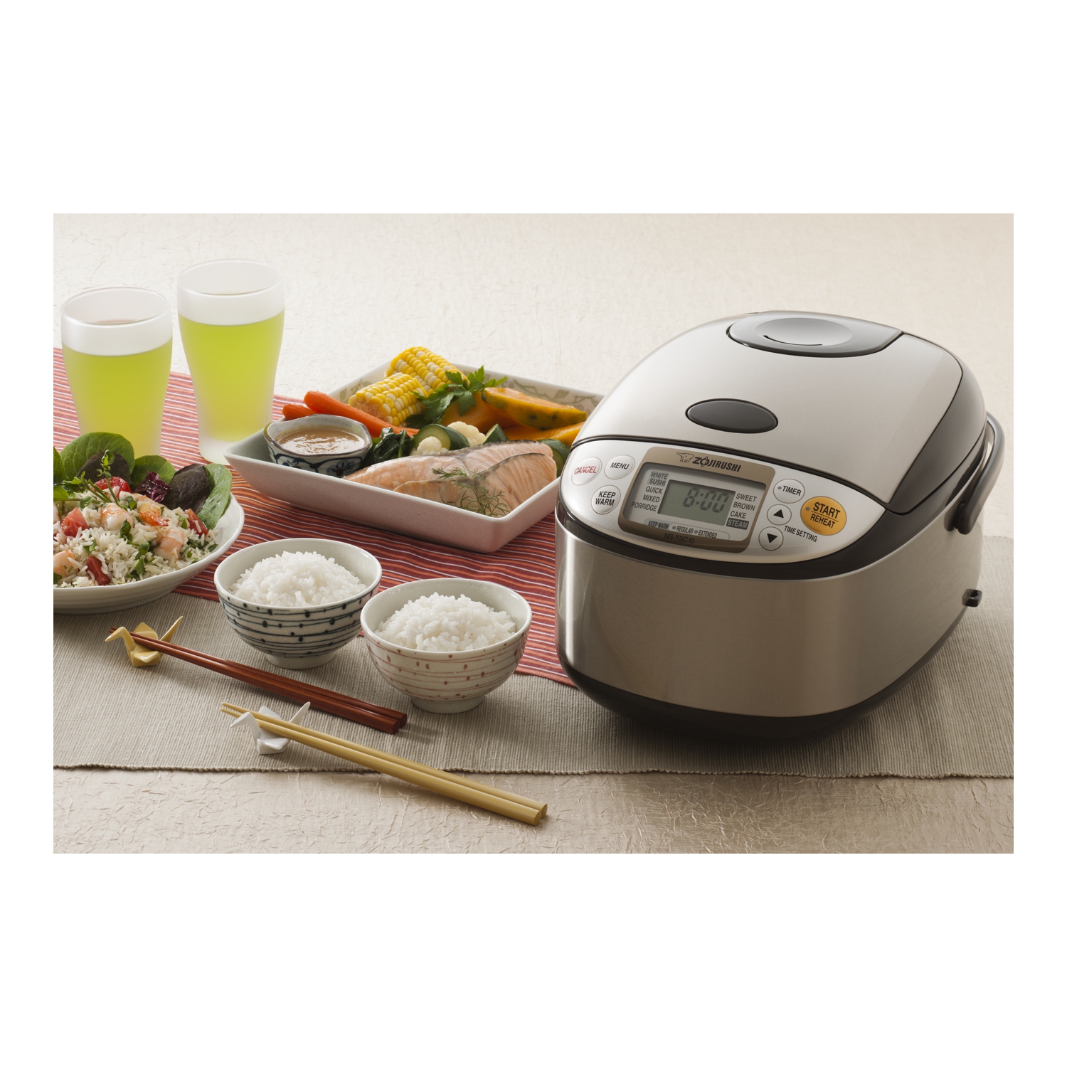 Zojirushi Micom Rice Cooker & Warmer ZO-NS-TSC18XJ, 10 Cups