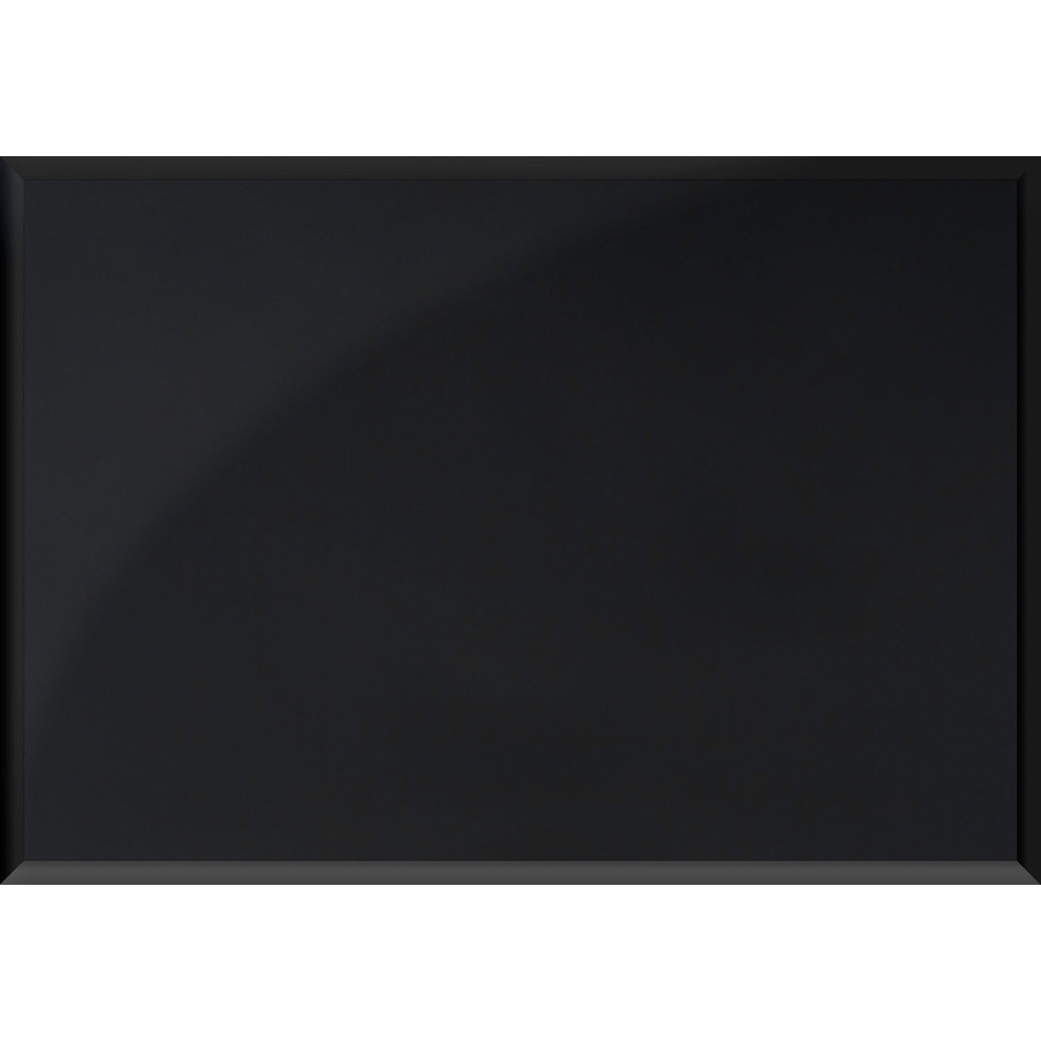 Table d'appoint rectangulaire moderne avec surface en verre de Monarch - Noir