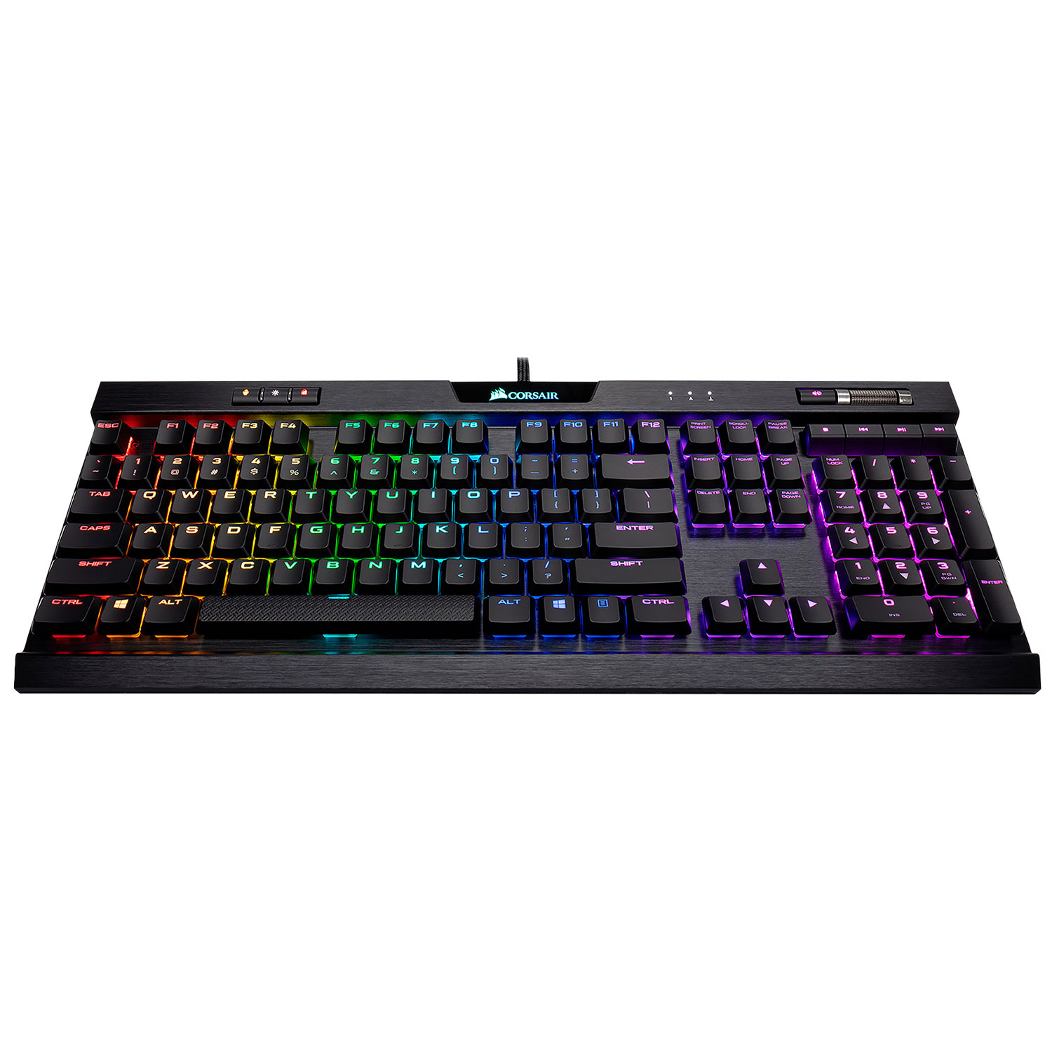 Corsair K70 Rapidfire RGB MK.2 Backlit Low Profile Mechanical Cherry MX  Speed Gaming Keyboard - Eng