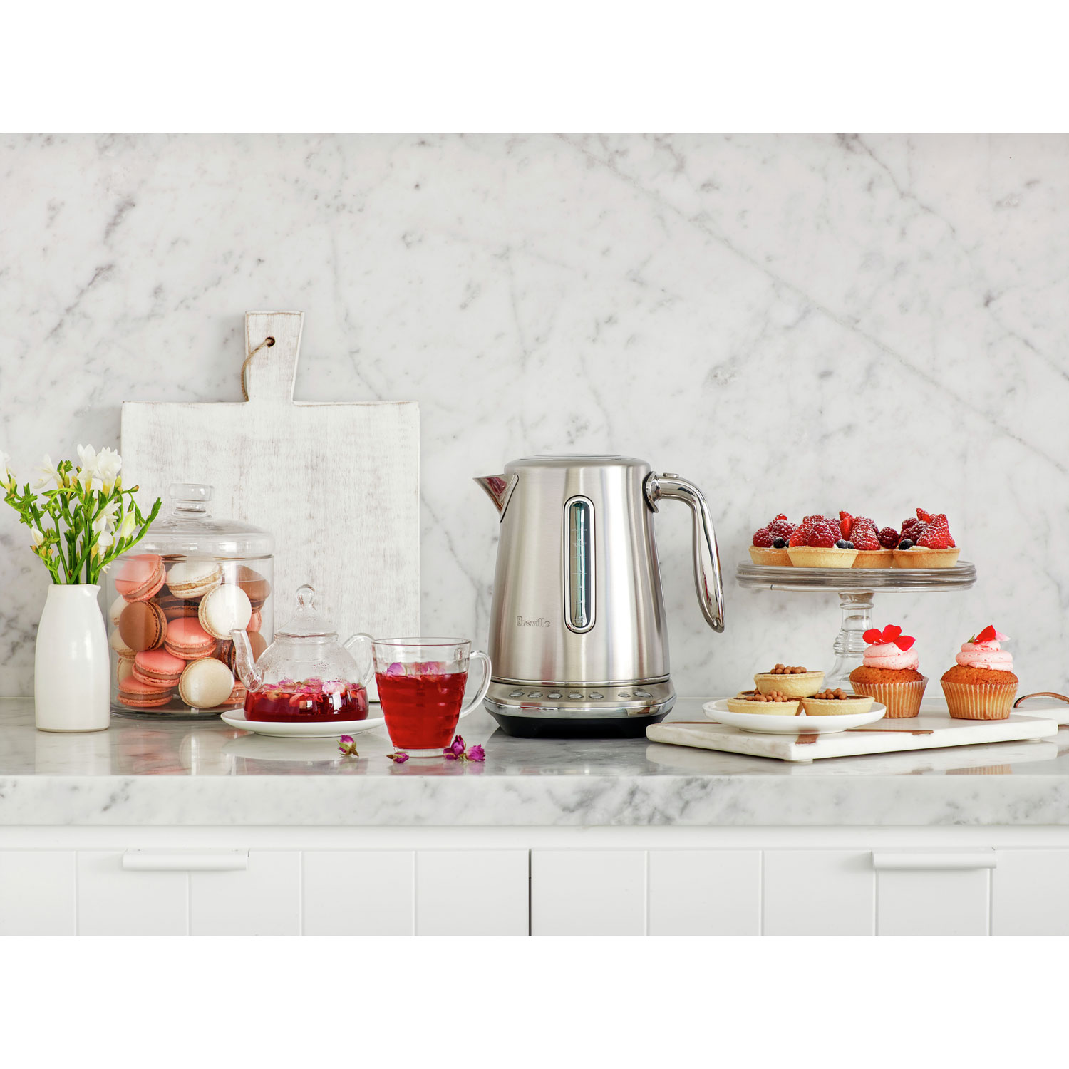 Bouilloire électrique programmable Smart Kettle Luxe de Breville - 1,7 l - Acier inoxydable brossé