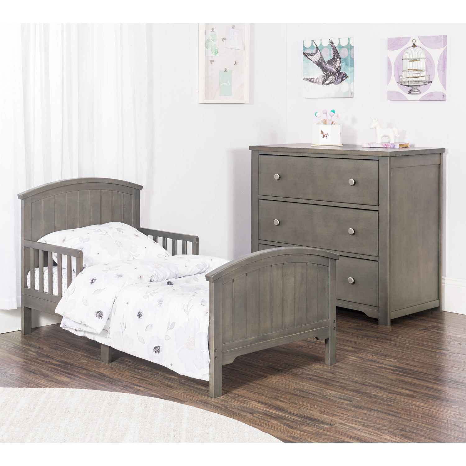Forever Eclectic Hampton Traditional Kids Bed - Toddler - Dapper Grey