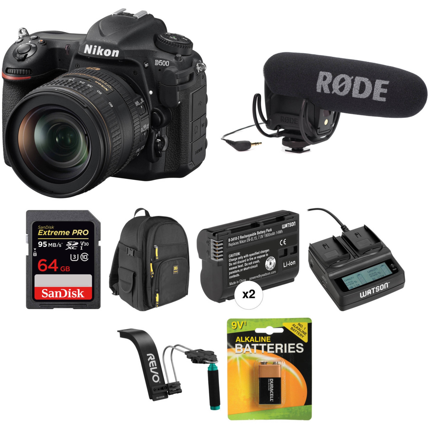 Nikon D500 DSLR Camera with 16-80mm Lens Video Kit - US Version w/ Seller Warranty