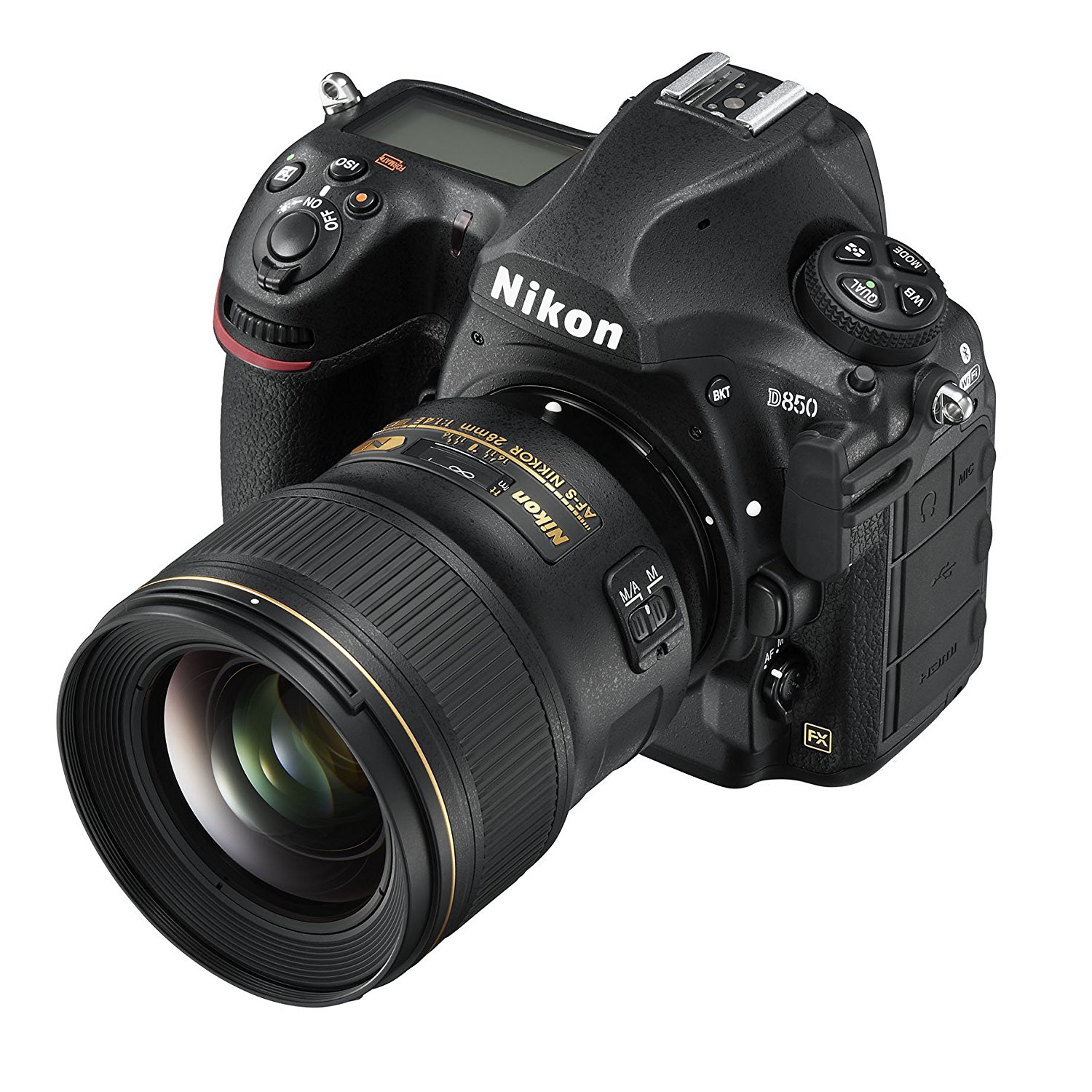 Nikon D850 FX-format Digital SLR Camera Body w/ Nikon AF-S NIKKOR 28mm f/1.4E ED f/1.4-16 Fixed Zoom Camera Lens - US Version w/ Seller Warranty
