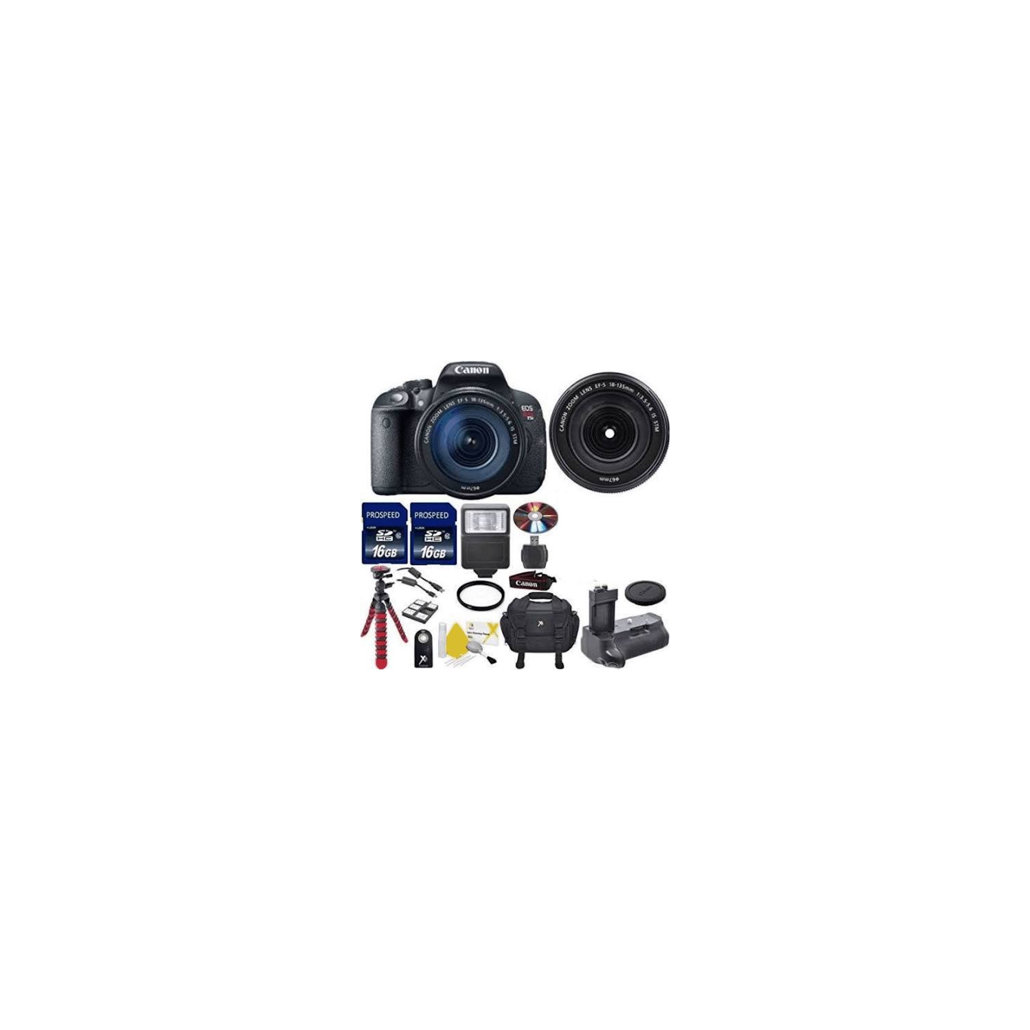 Canon EOS Rebel T5i Digital SLR Camera Bundle with EF-S 18-135mm IS STM Lens W/ ADDITIONAL ACCESSORIES - US Version w/ Seller Warranty