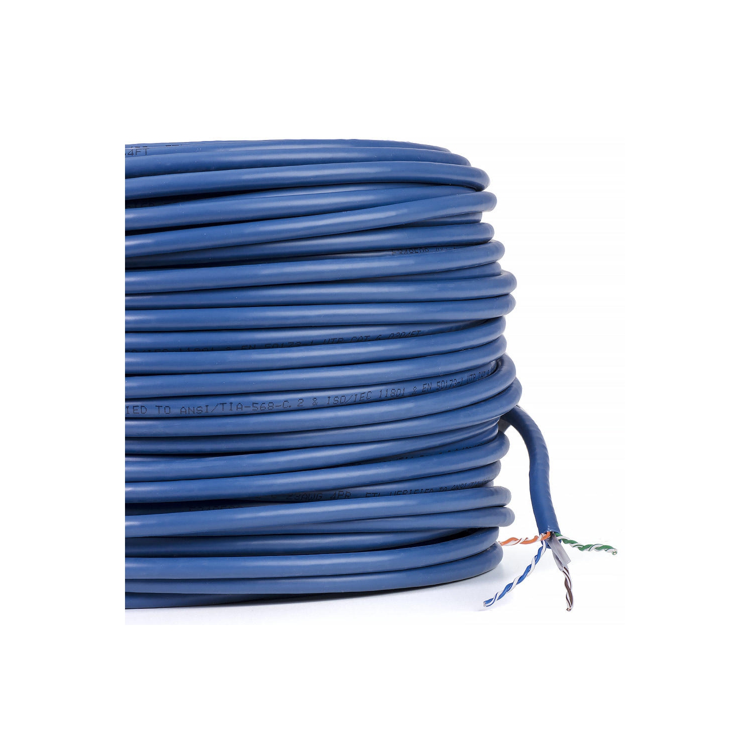 Cat6 23AWG UTP Solid Bulk Cable, CM-Rated, 250ft - PrimeCables®