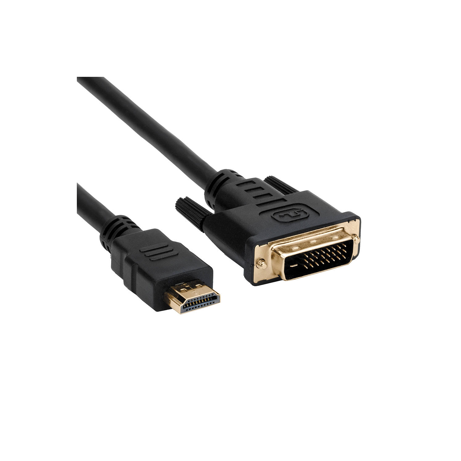 15ft HDMI to DVI-D Dual Link 28AWG High Speed Cable - Black - PrimeCables®