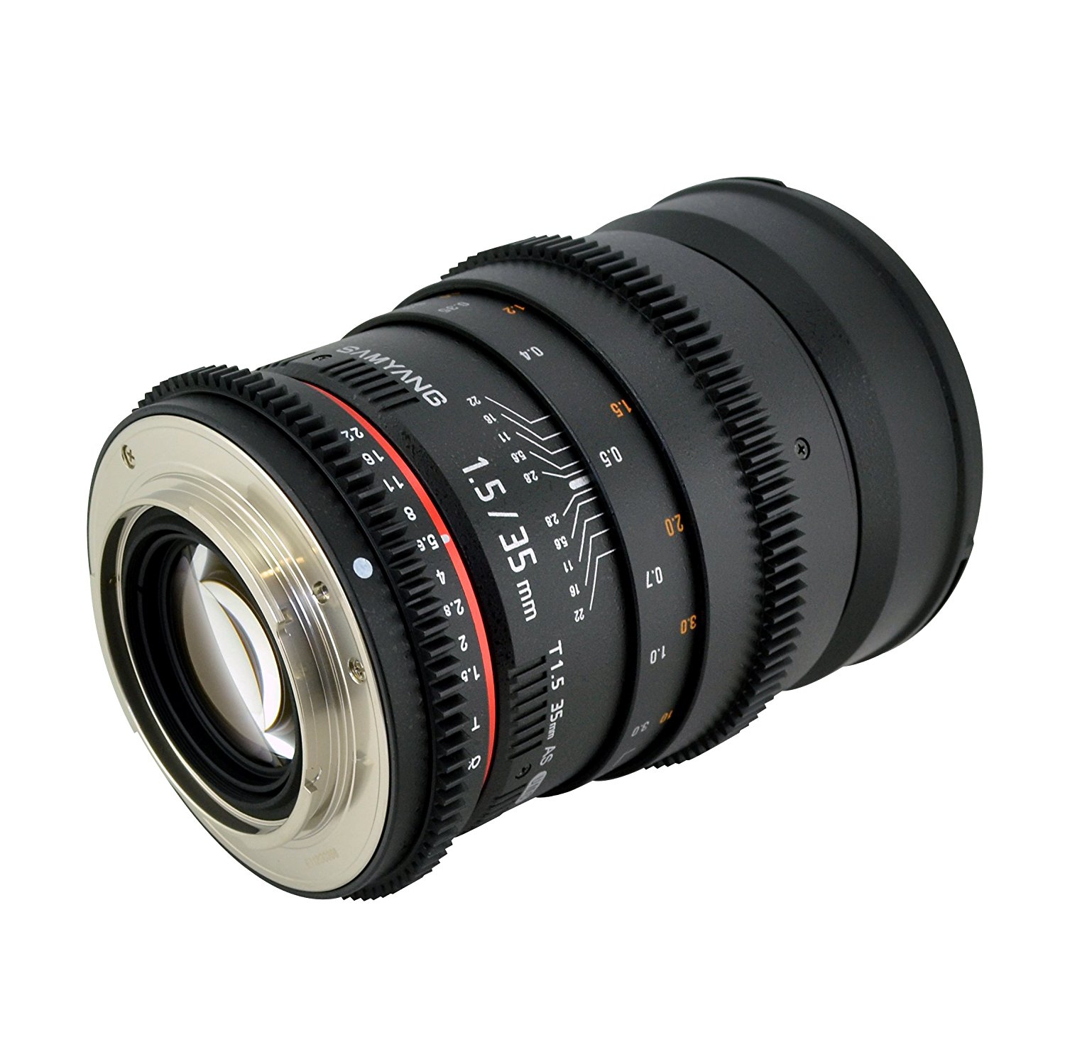 Samyang Cine SYCV35-NEX 35mm T1.5 Aspherical Wide Angle Cine Lens for Sony NEX VDSLR