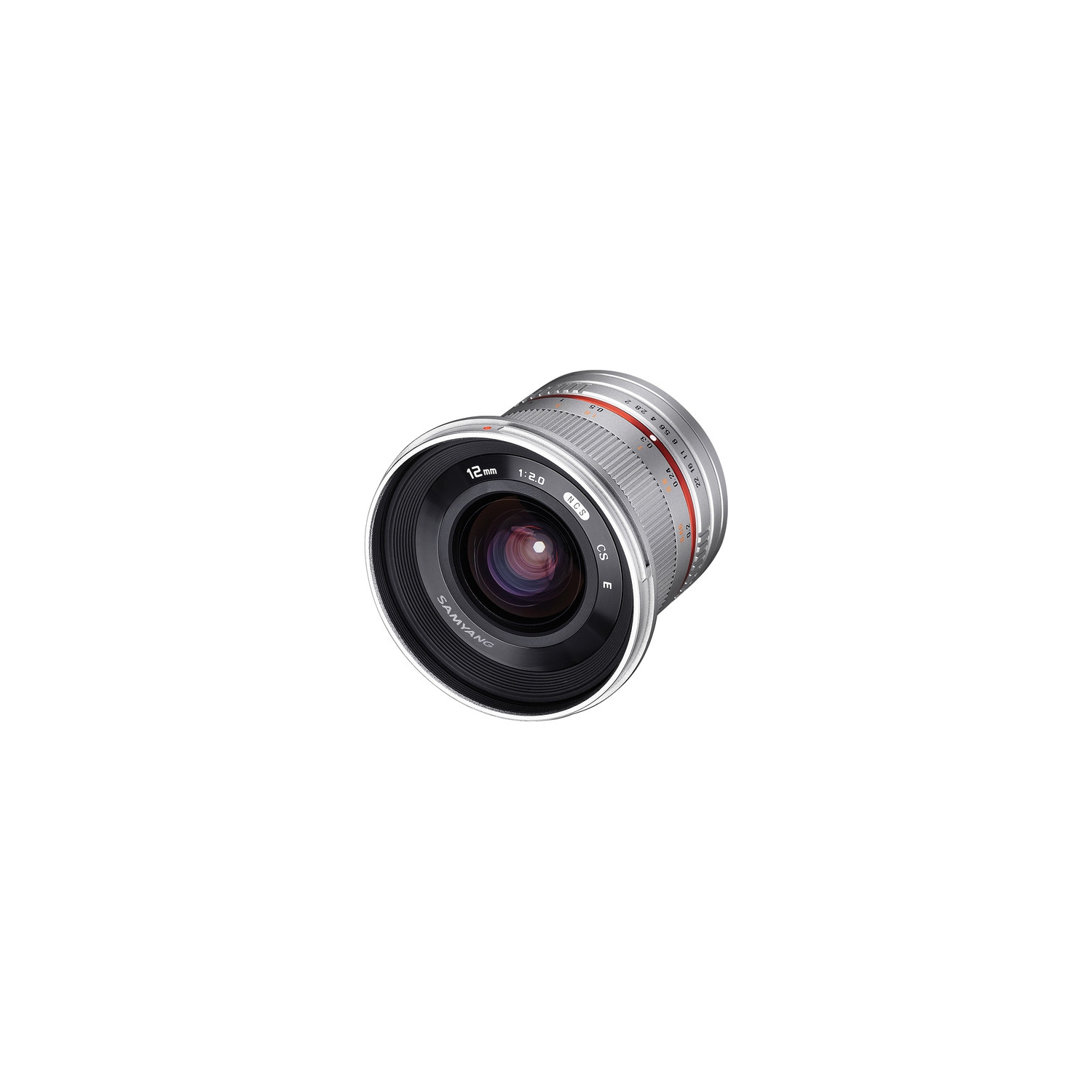Samyang SY12M-E-SIL 12mm F2.0 Ultra Wide Angle Lens for Sony E Cameras, Silver