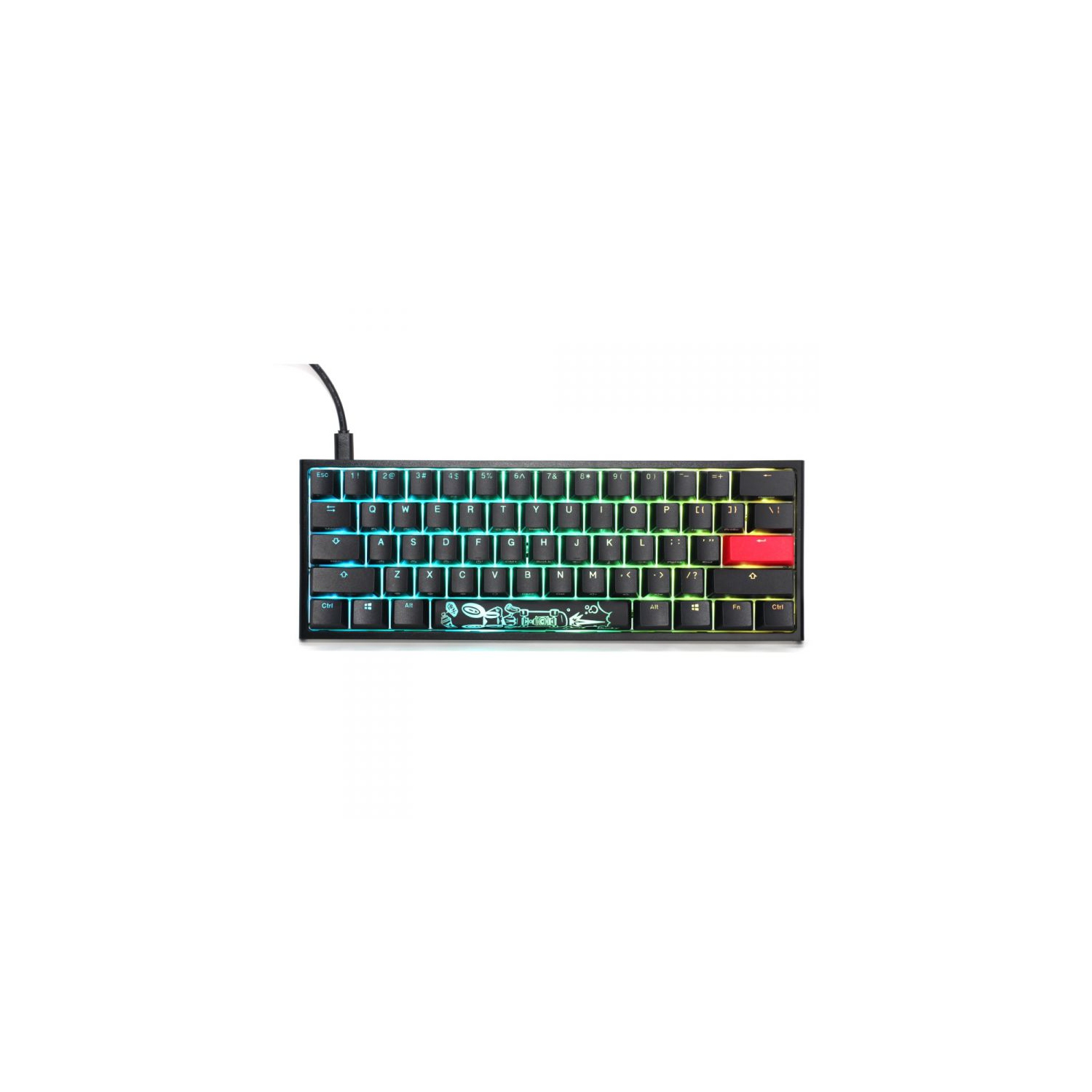 Ducky One 2 Mini Black Rgb V2 Silver Best Buy Canada