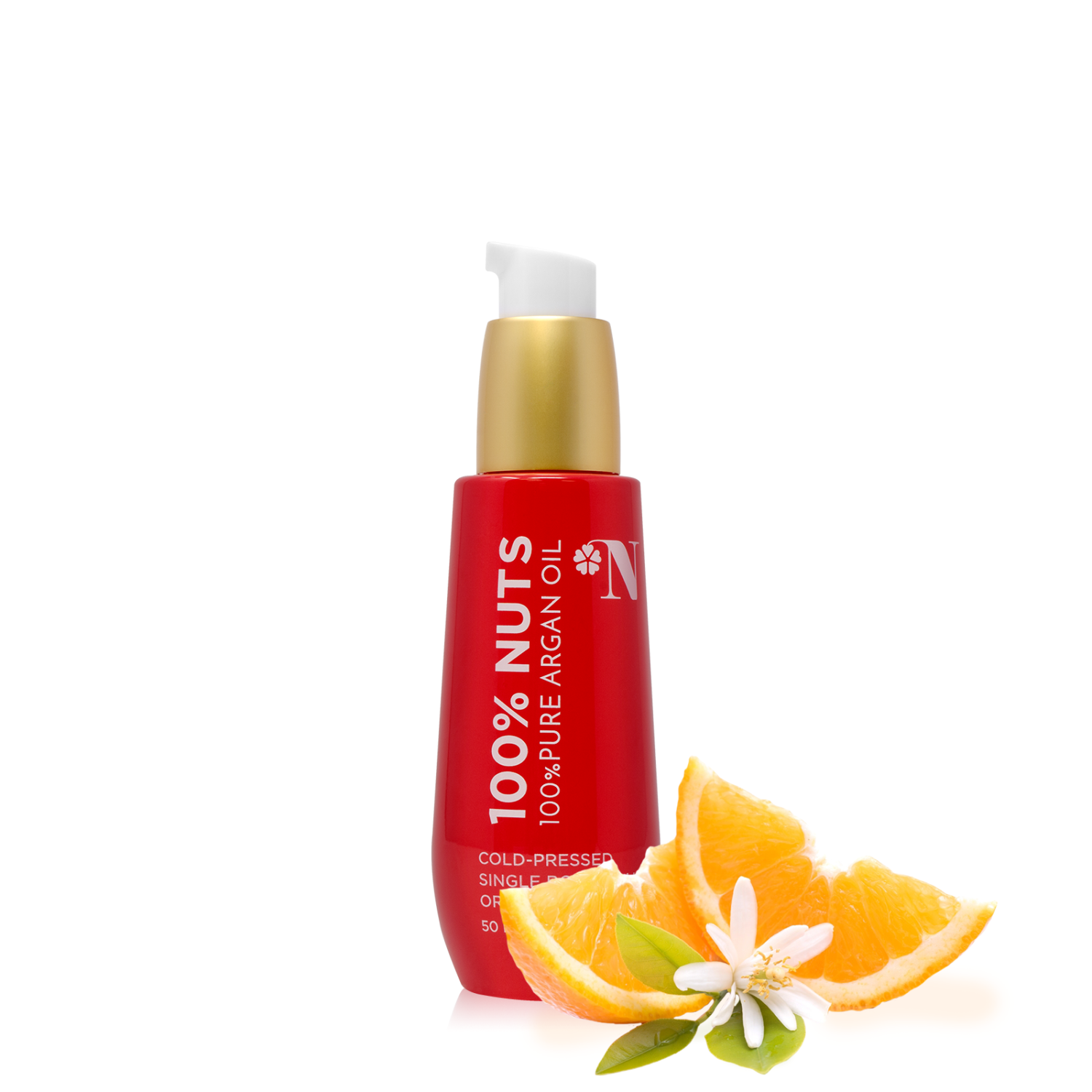 Beauty Nut 100% Pure USDA Certified Organic Scented Argan Oil, Orange Blossom, 50ml | 1.7oz