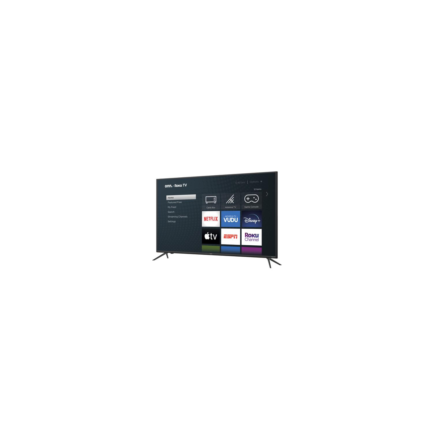 Refurbished - ONN. 55" CLASS 4K UHD HDR ROKU SMART LED TV